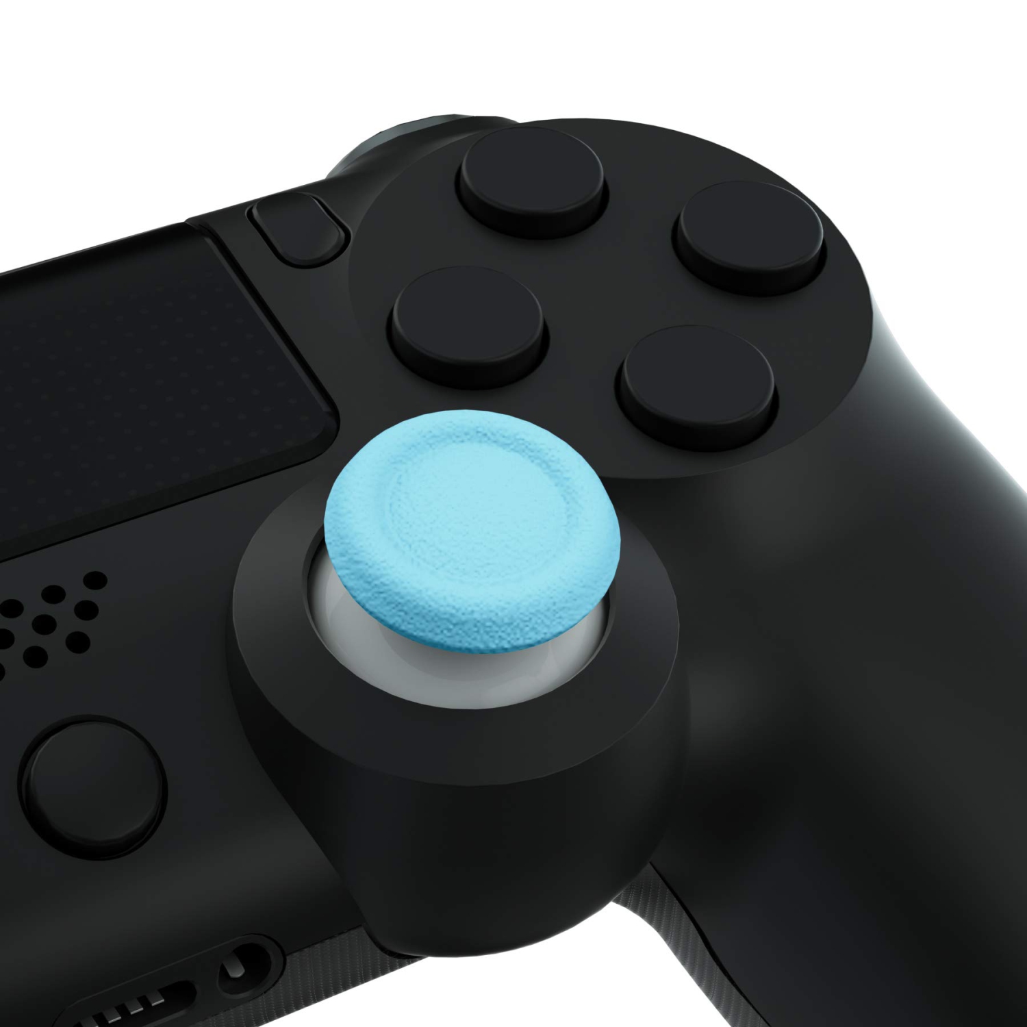Heaven Blue & White – manches à manche double couleur 3D pour manette PS5, manchons analogiques avec tournevis pour manette Slim Pro PS4
