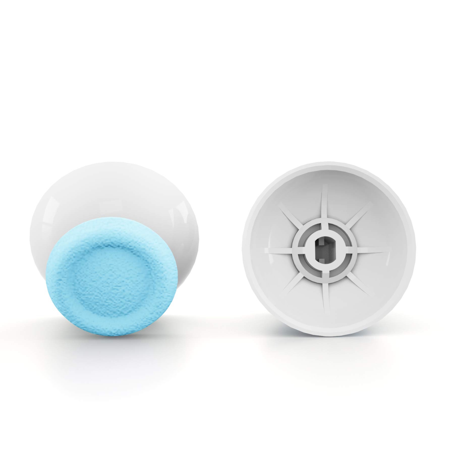 Heaven Blue & White – manches à manche double couleur 3D pour manette PS5, manchons analogiques avec tournevis pour manette Slim Pro PS4