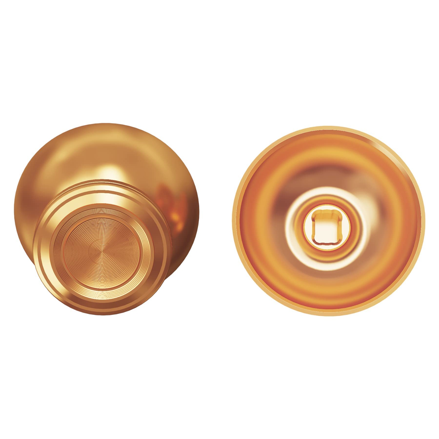 Custom Gold Metal Thumbsticks for PS5 Controller, Replacement Aluminum Analog Stick Joystick for PS4 Controller - Controller NOT Included
