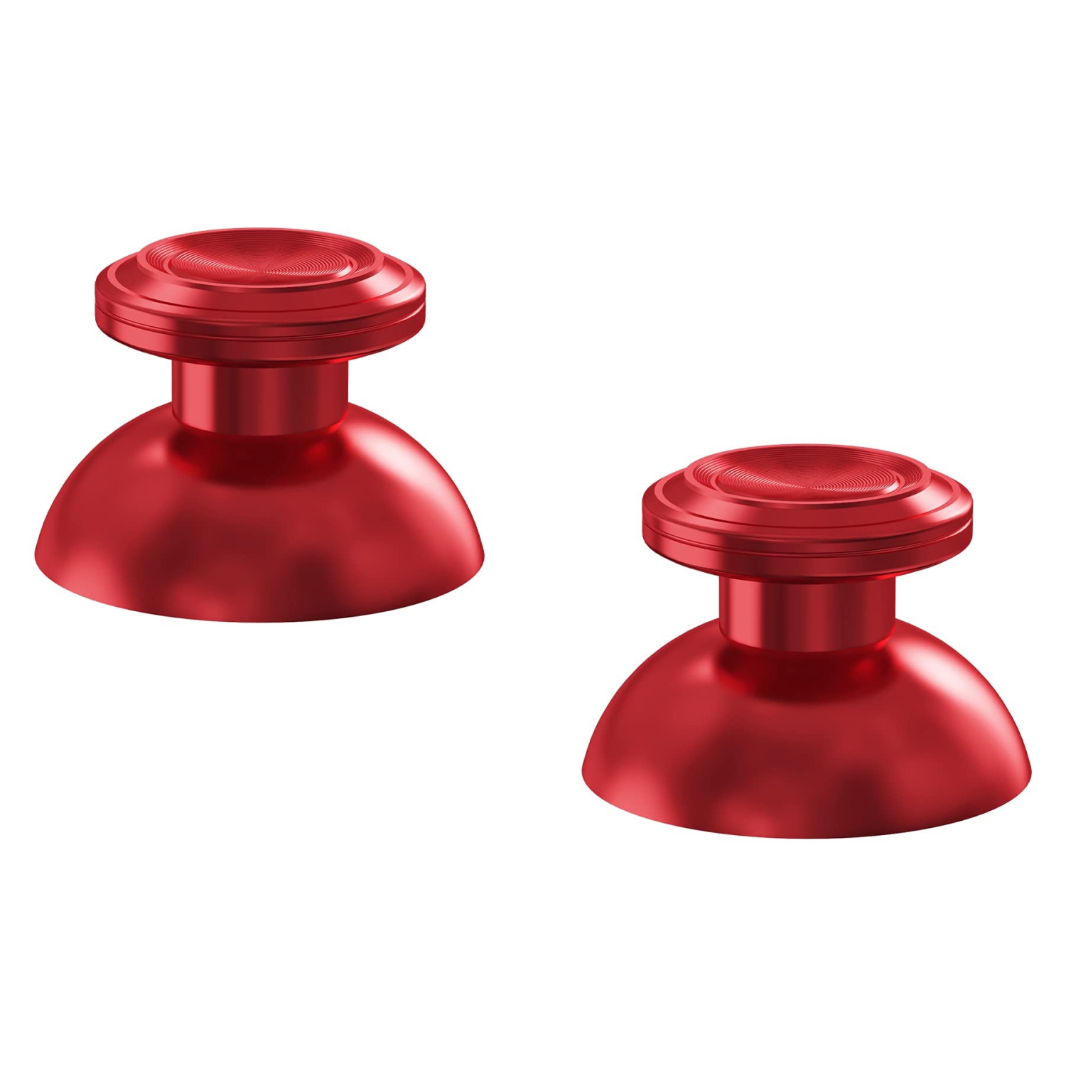 Custom Red Metal Thumbsticks for PS5 Controller, Replacement Aluminum Analog Stick Joystick for PS4 Controller - Controller NOT Included