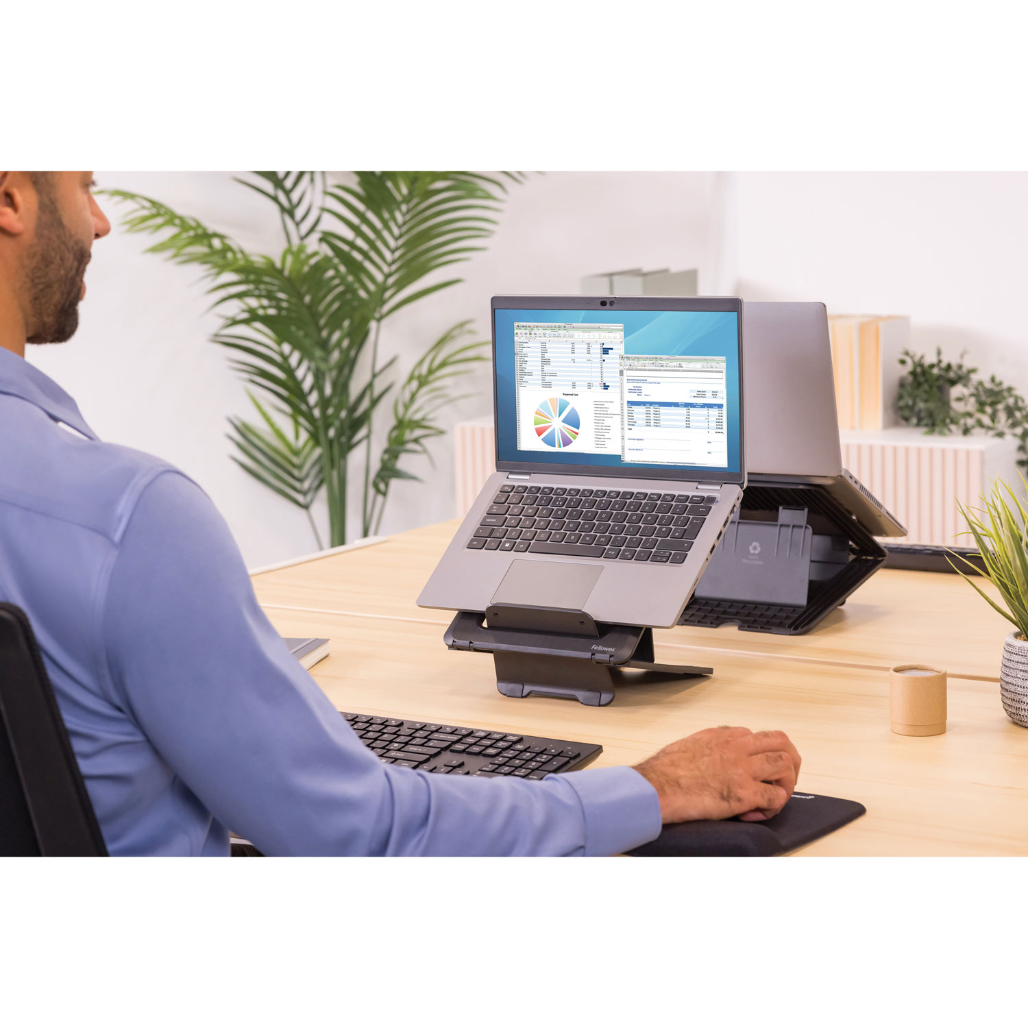 Support pour portable Breyta de Fellowes - Noir