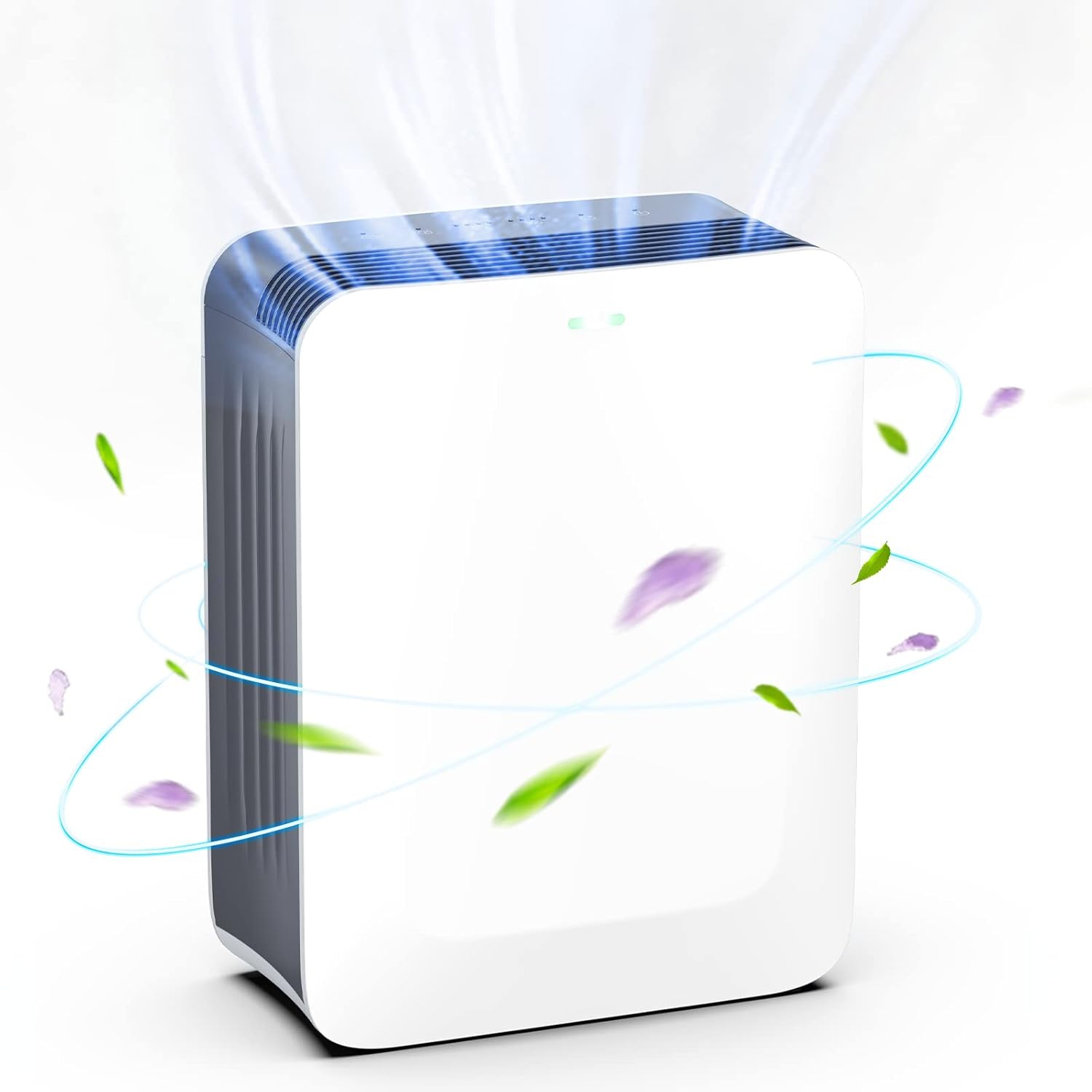 Smart Home Air Purifier 1485 Sq Ft H13 True HEPA Clean 99.97% Hair Dust Smoke and Odor Eliminator in White