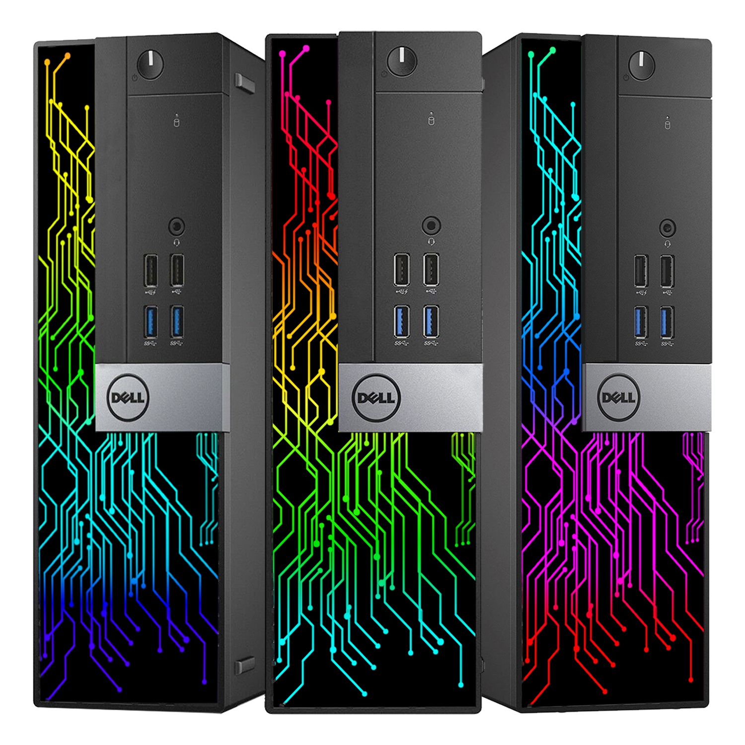 Refurbished Dell OptiPlex RGB Gaming PC Desktop SFF Computer, GeForce GT 1030 2GB, Intel Hexa-Core i5-9500 Processor, 16GB DDR4 RAM, 512GB SSD, HDMI,