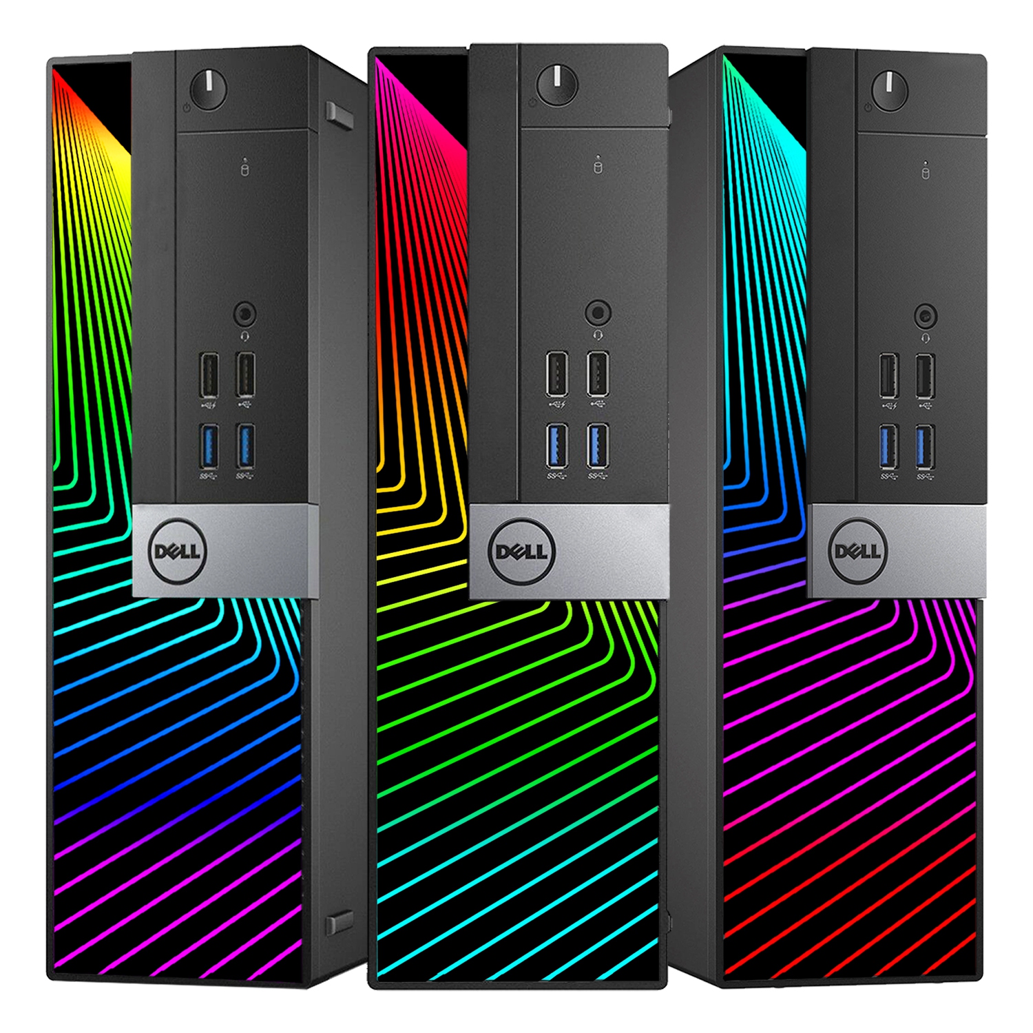 Refurbished Dell OptiPlex RGB Desktop SFF Computer PC, Radeon R5 430 2GB, Intel Hexa-Core i5-9500 Processor, 16GB DDR4 RAM, 512GB SSD, DisplayPort,