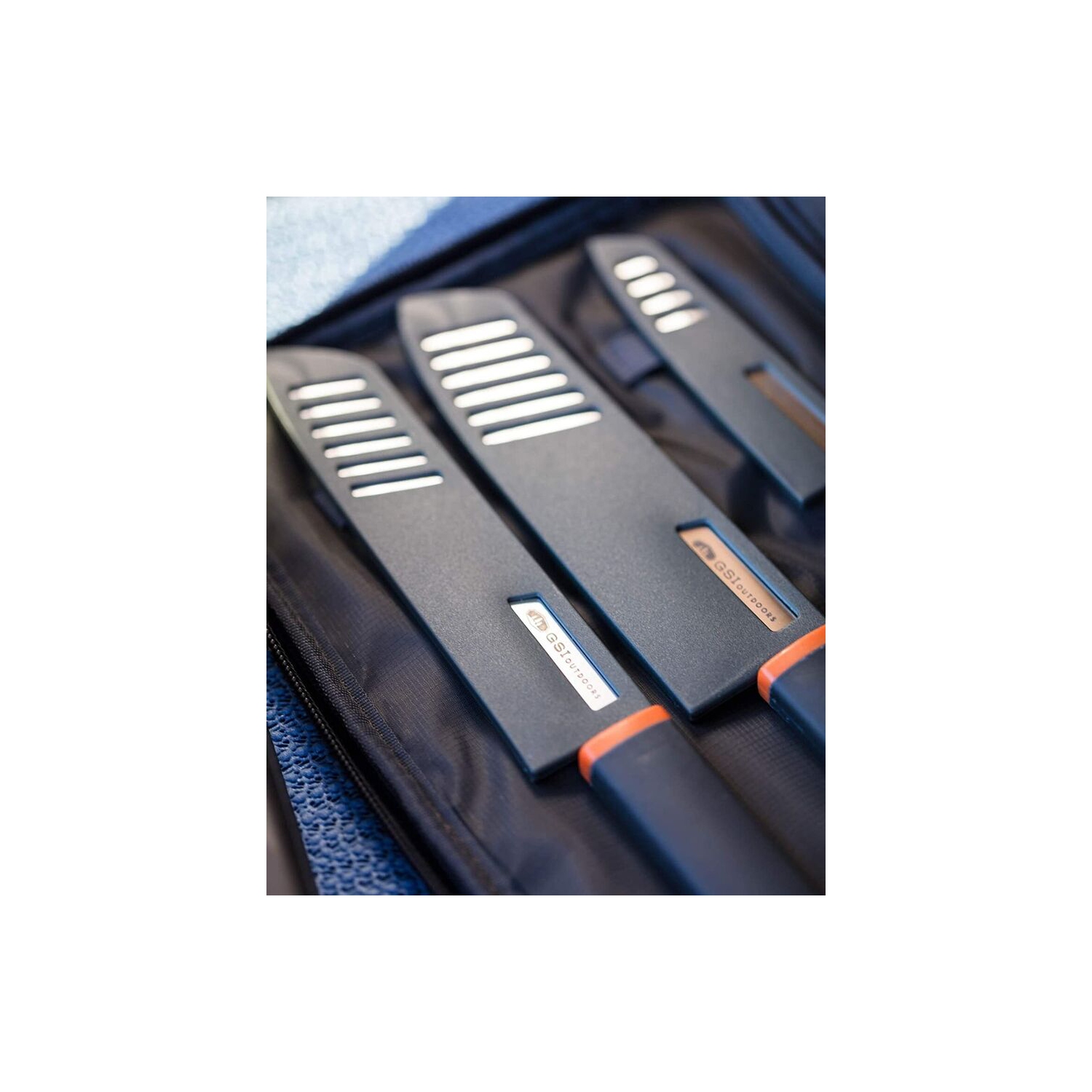 GSI Outdoors | Santoku Knife Set Compact, stainless steel blades