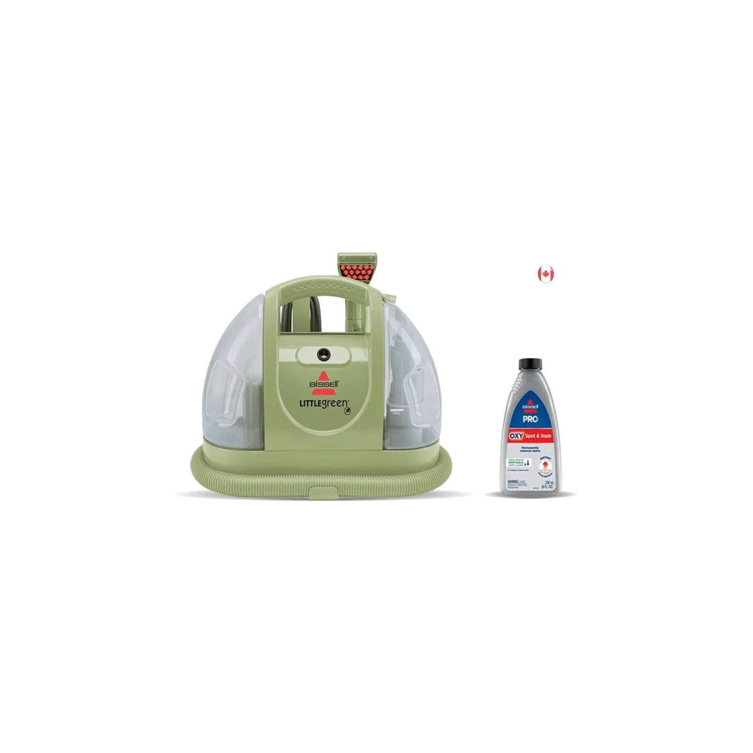 Bissell Little Green Portable Carpet Cleaner with Stain Brush - for Carpet & Upholstery, Household & Automotive - 15 ft Cord