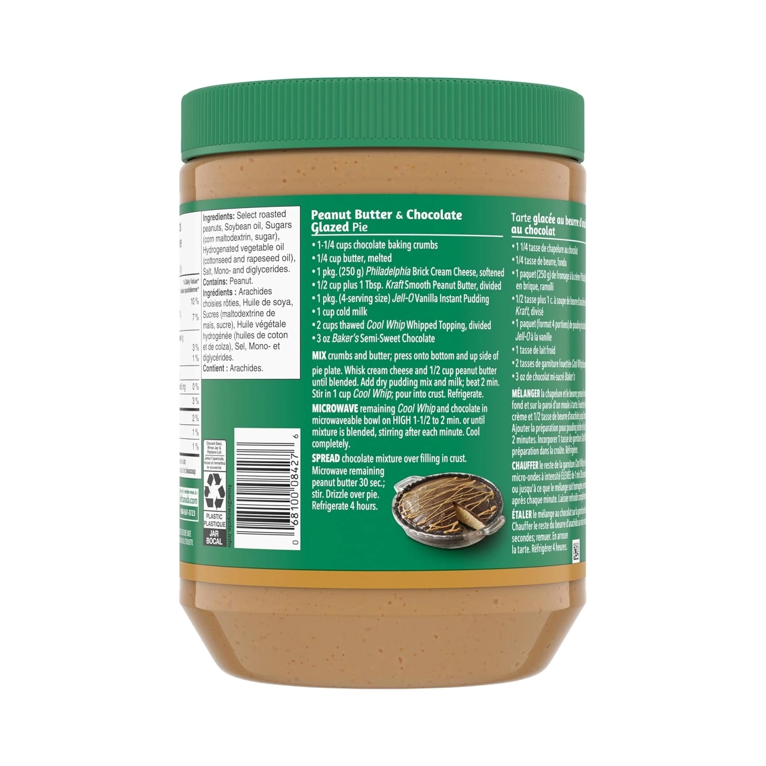 Beurre d'arachide crémeux Kraft – Pot 2 kg, tartinade crémeuse et délicieuse