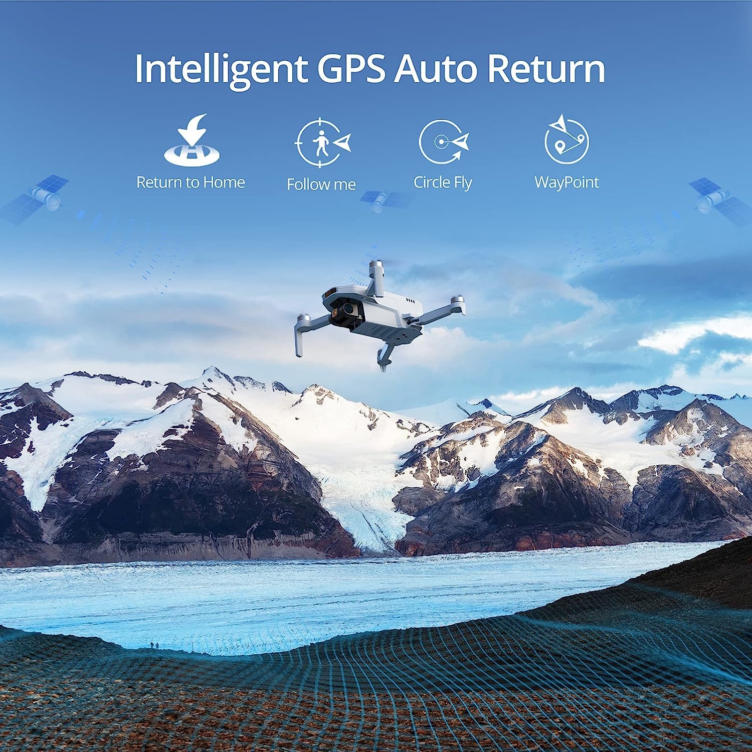 Potensic ATOM SE GPS Drone with 4K EIS Camera, Under 249g, 93 Mins Flight, 4KM FPV Transmission, Brushless Motor, Max Speed 16m/s, 60W Fast Parallel