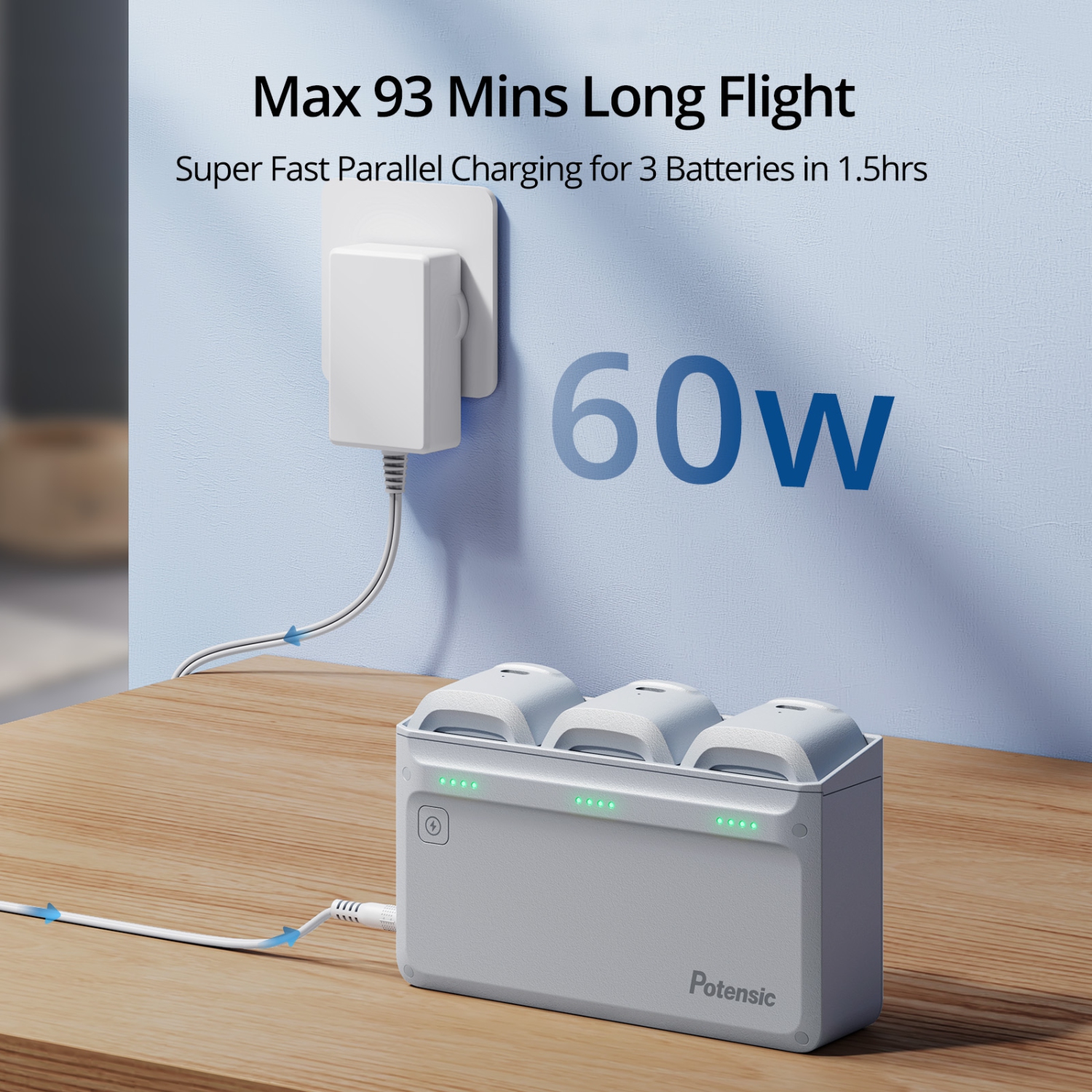 Potensic ATOM SE GPS Drone with 4K EIS Camera, Under 249g, 93 Mins Flight, 4KM FPV Transmission, Brushless Motor, Max Speed 16m/s, 60W Fast Parallel