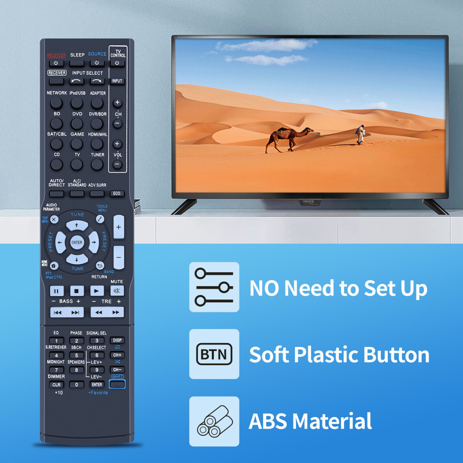 Télécommande pour récepteur AV de cinéma maison VSX-430 de Pioneer