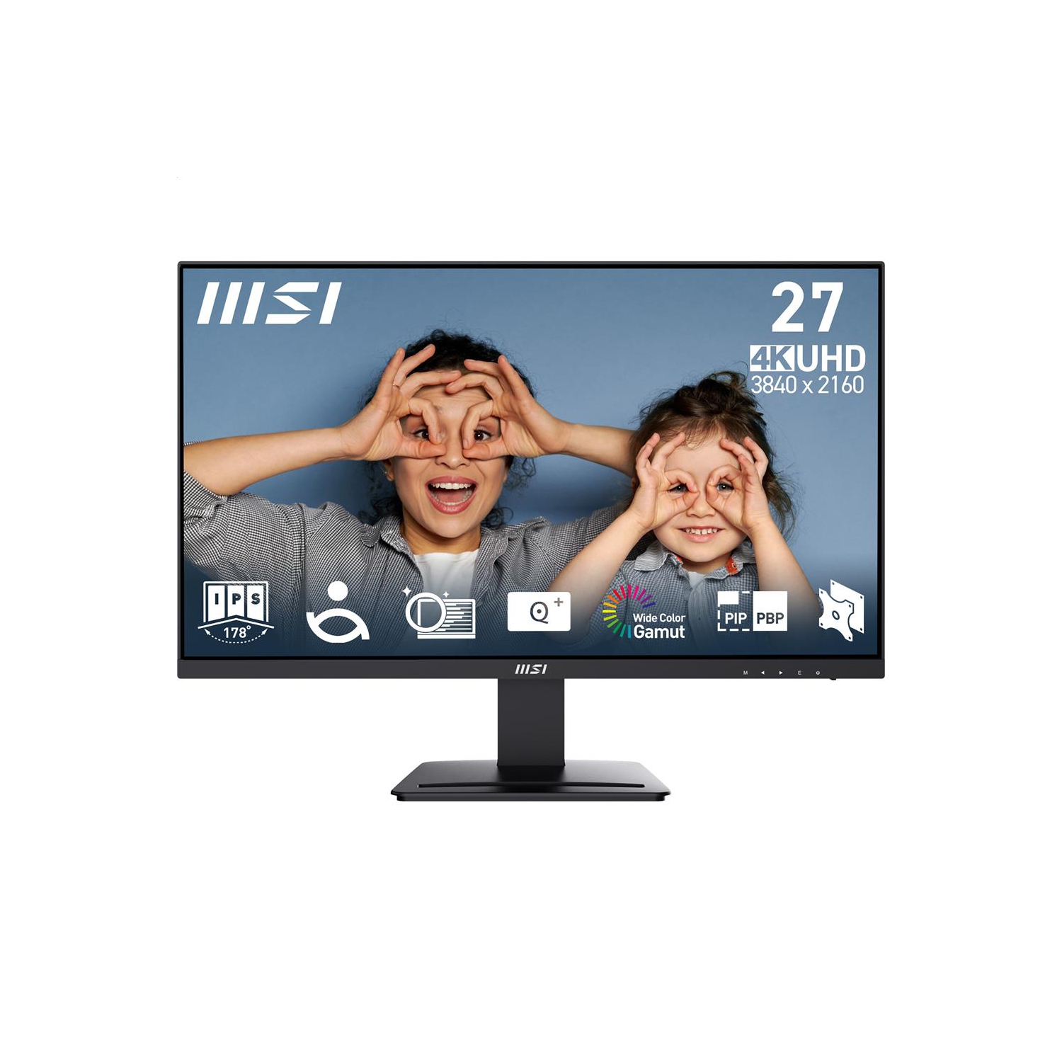 MSI 27" 3840 x 2160 4K (UHD) 60Hz 4ms (GTG) IPS Monitor Tilt adjustable (PRO MP273U)