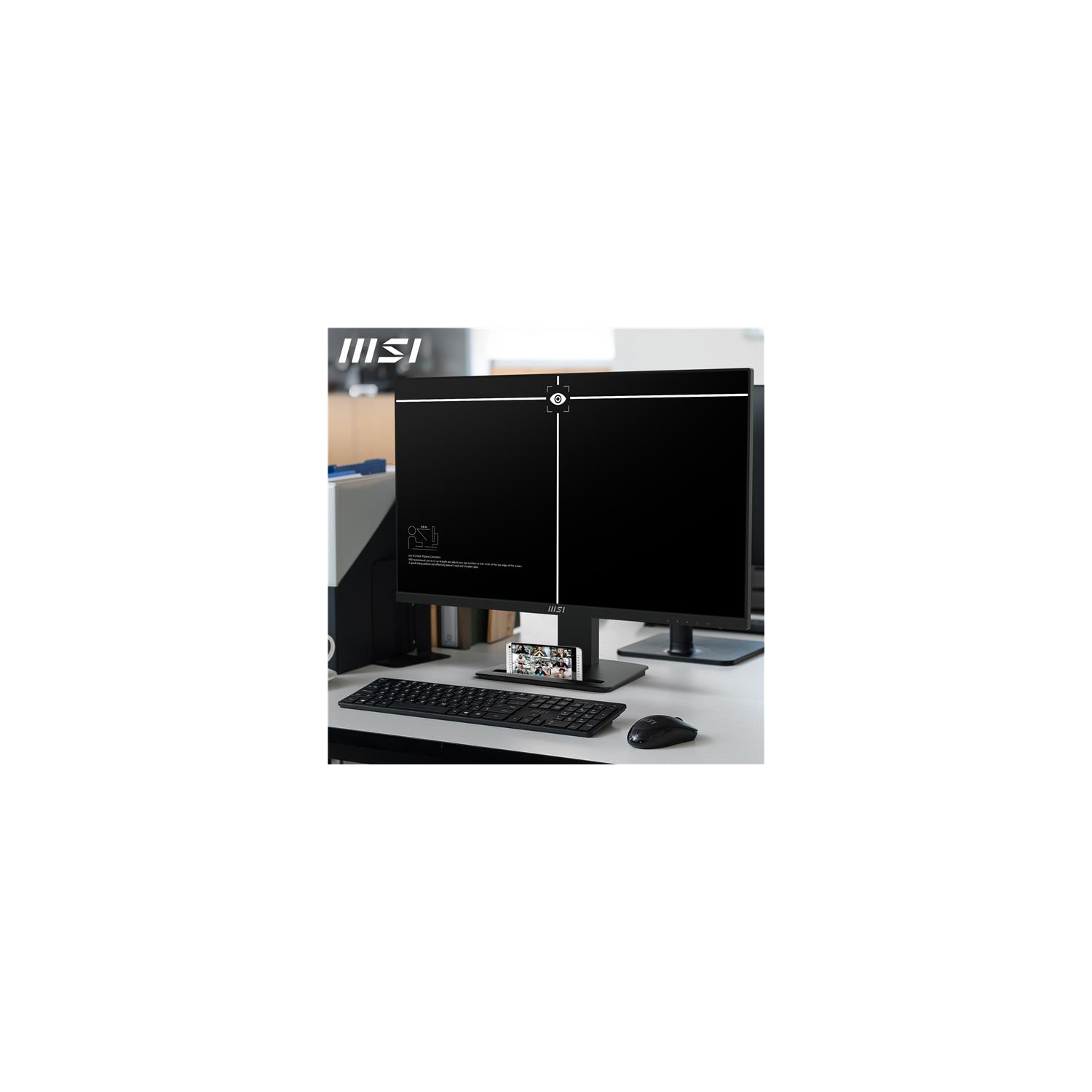 Moniteur IPS inclinable 60&nbsp;Hz 3840 x 2160 4K 4&nbsp;ms (gris à gris) de 27&nbsp;po de MSI (PRO MP273U)