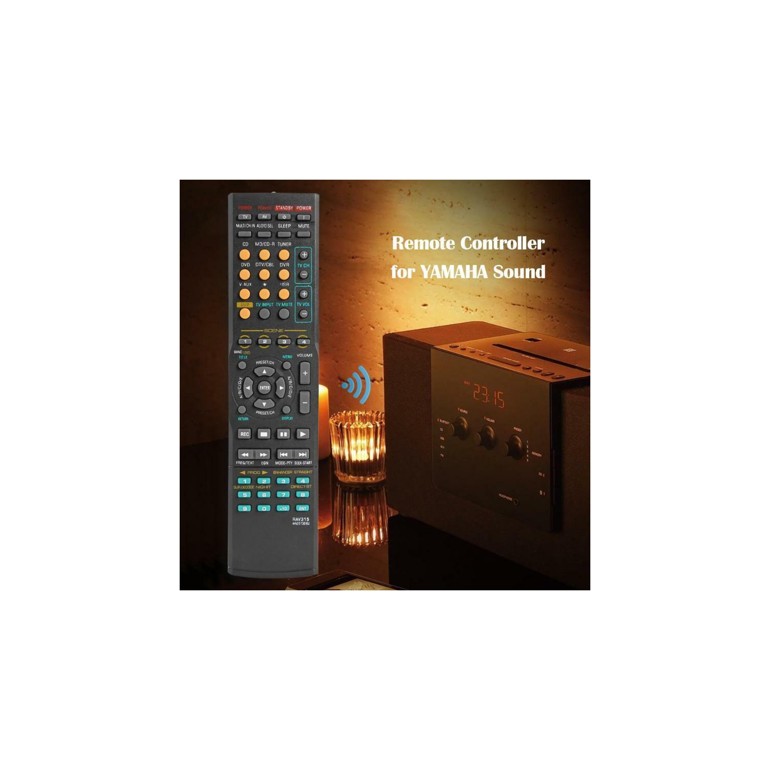 New RAV315 WN22730EU Remote Control Compatible With Yamaha AV Receiver Home Audio Controller RAV283 RAV311 RXV461 RXV561 RXV363B