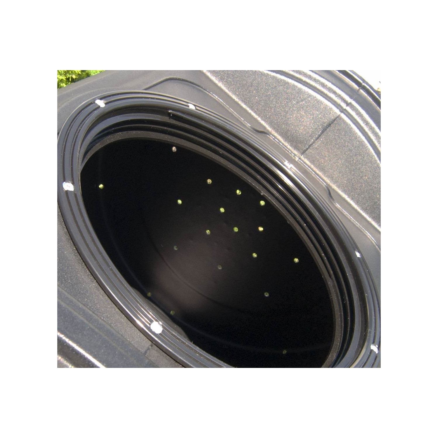 Good Ideas Compost Wizard Jr Outdoor Garden Compost Bin Container, Black