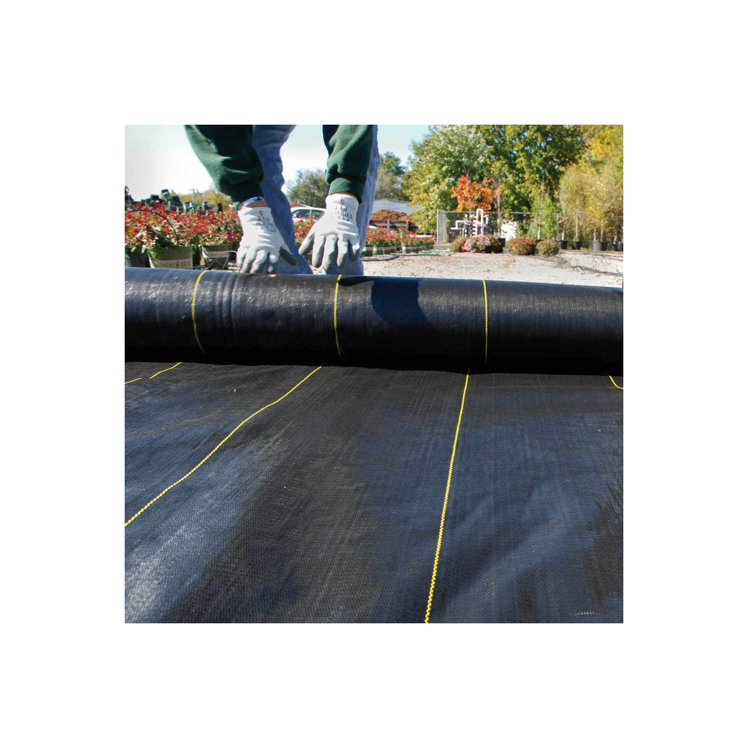 DeWitt Sunbelt 3' Wide Weed Barrier Landscape Fabric Ground Cover, 300'