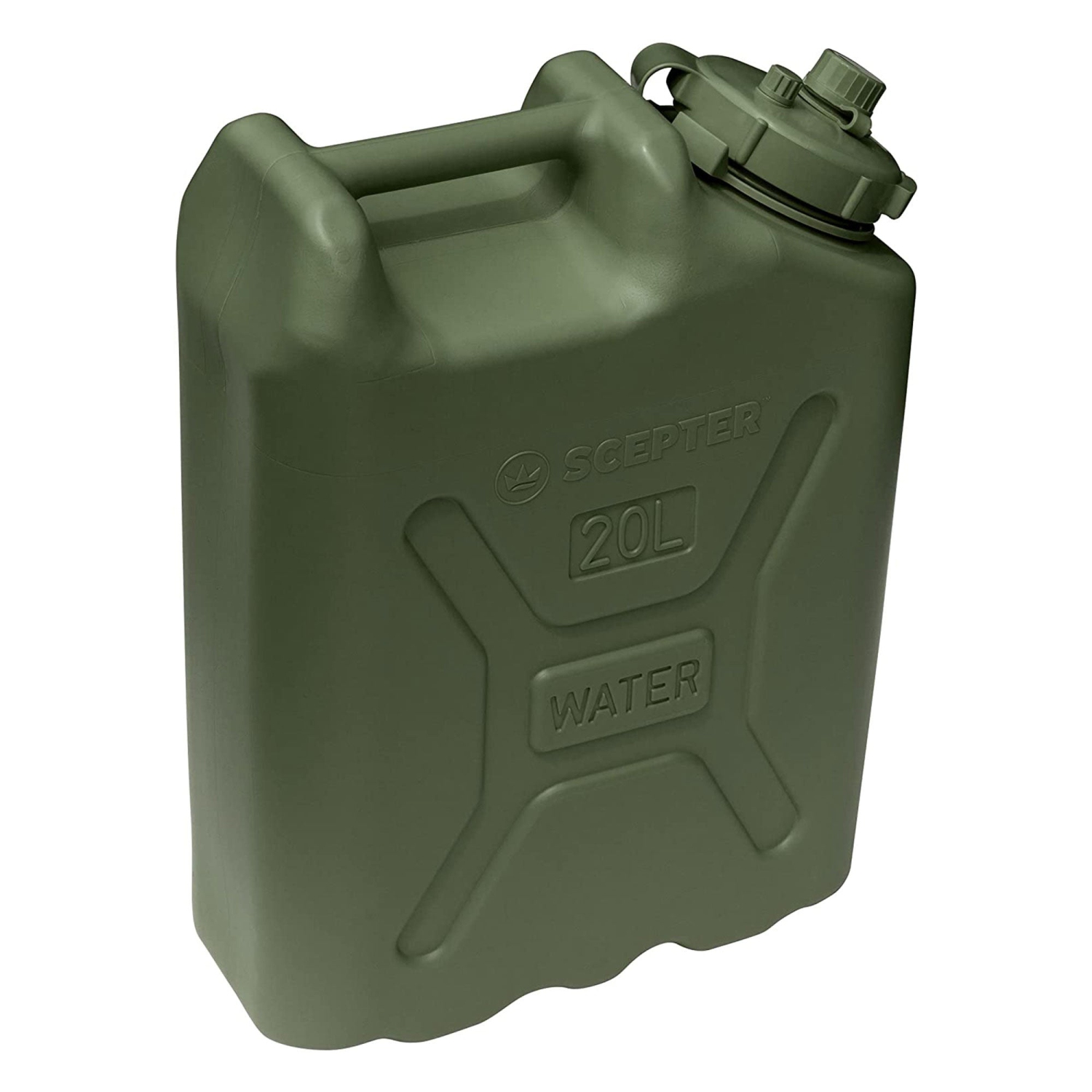Scepter BPA Durable 5 Gallon Portable Water Storage Container, Green