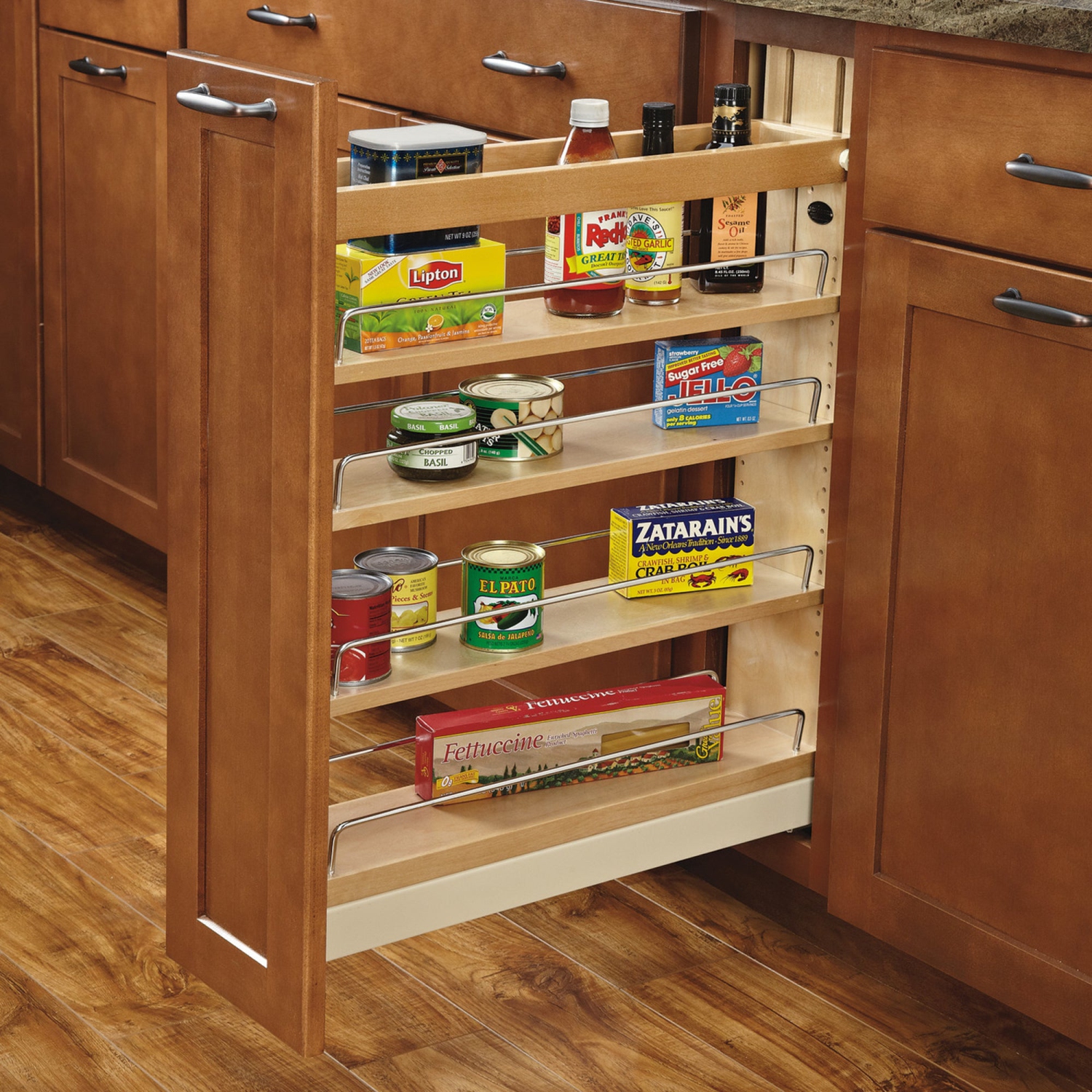 Rev-A-Shelf 5'' Pullout Kitchen Cabinet Organizer Soft-close, 448-BCBBSC-5C