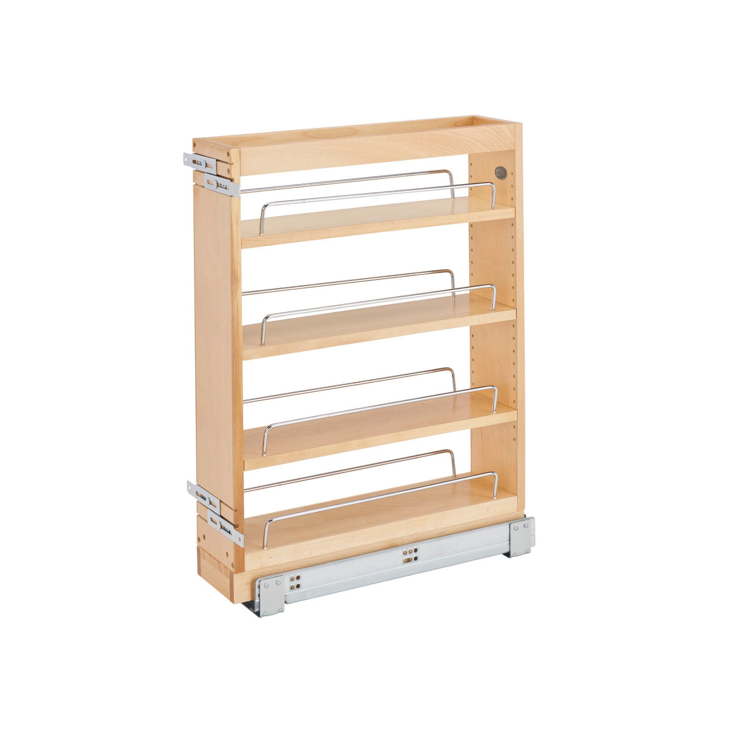 Rev-A-Shelf 5" Pullout Vanity Storage Organizer for Base Cabinets, 448-BC19-5C