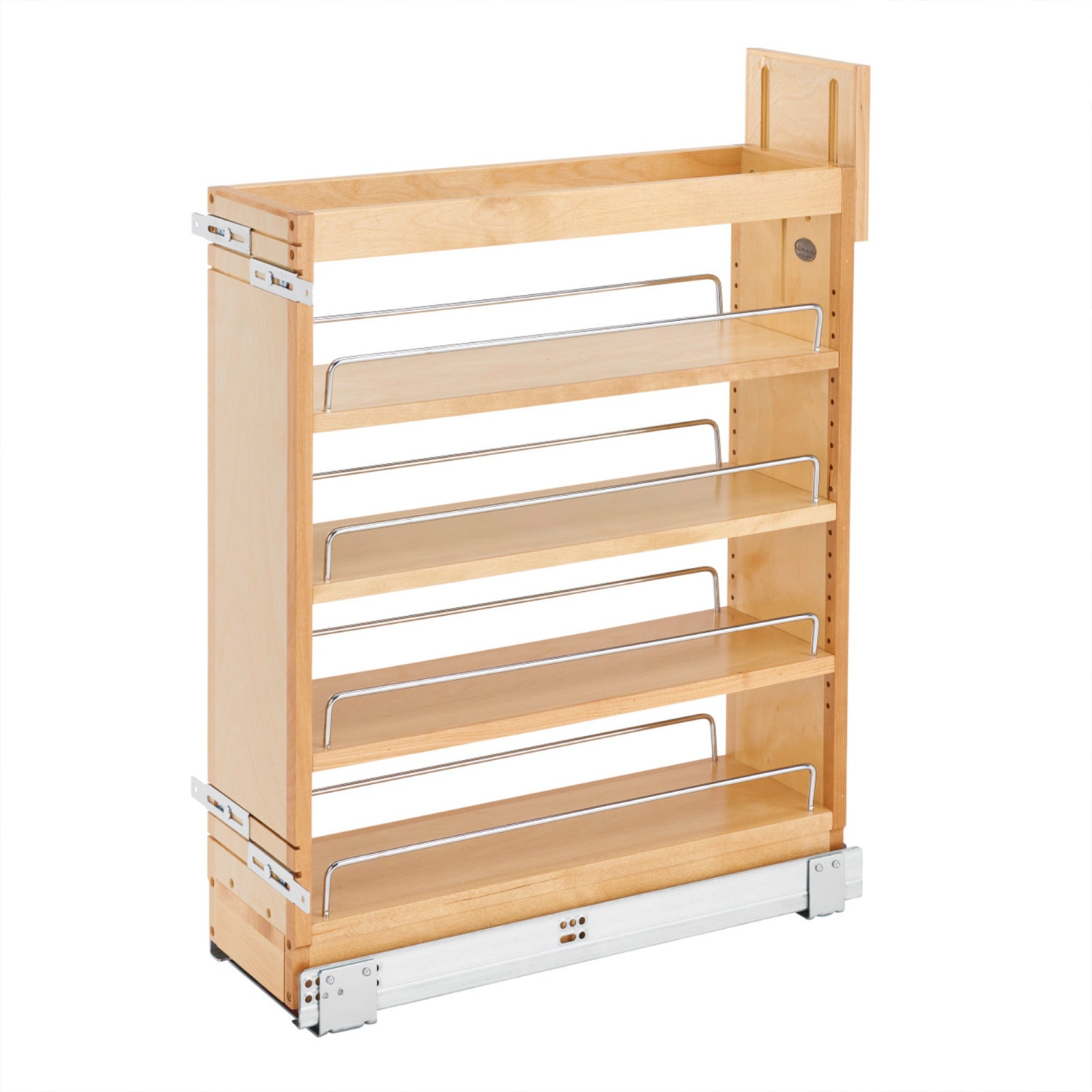 Rev-A-Shelf 7.25'' Pullout Kitchen Cabinet Organizer Soft-close, 448-BCSC-6C