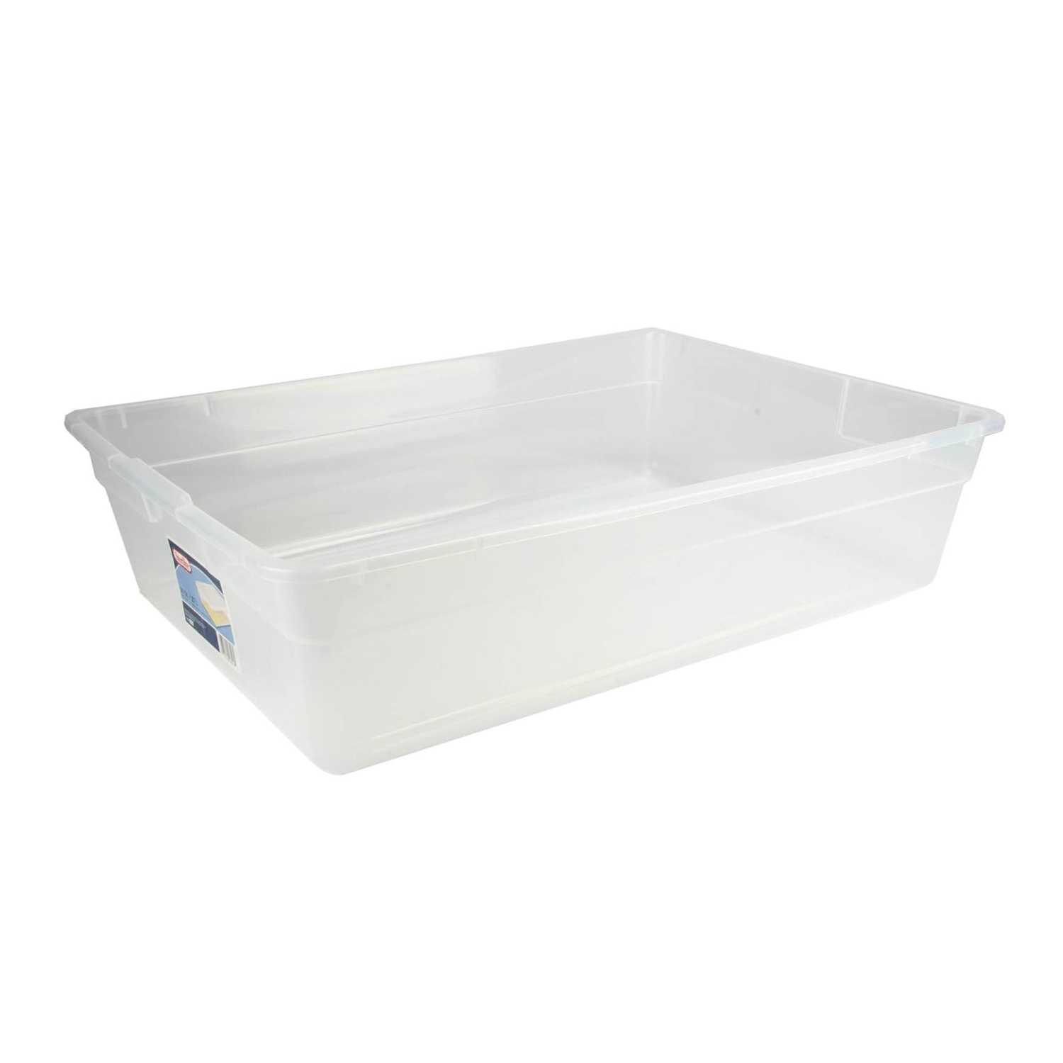 Sterilite 28 Quart Clear Plastic Stacking Storage Container Box w/Lid, 40 Pack