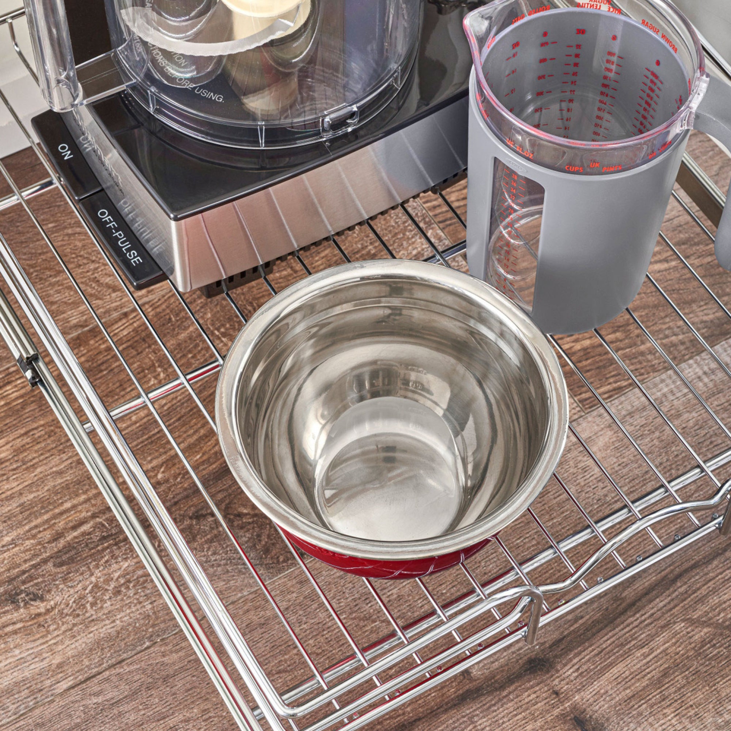 Rev-A-Shelf Kitchen Cabinet Pull Out Shelf Organizer, 15 x 22 In, 5WB1-1522CR-1