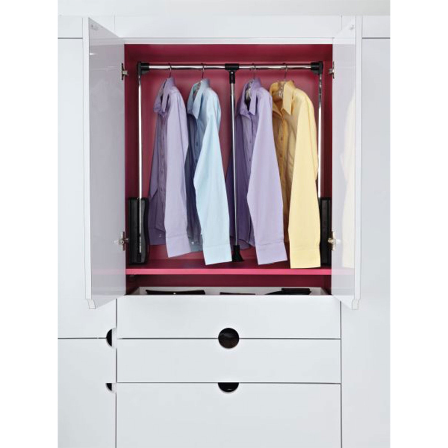 Rev-A-Shelf – Tringle de garde-robe réglable de 26 à 35&nbsp;po, chrome, CPDR-2635