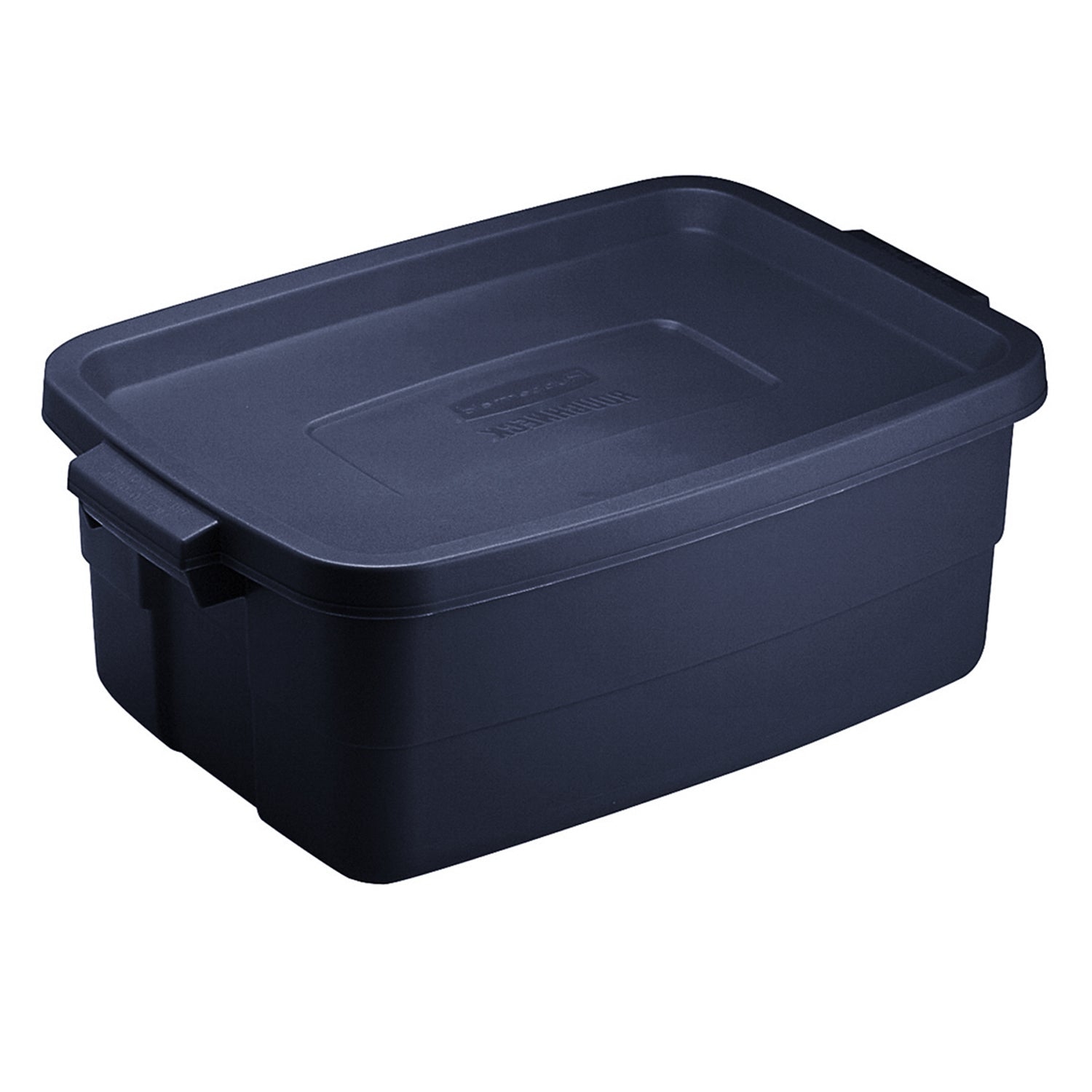 Rubbermaid 3 Gallon Stackable Storage Container, Dark Indigo Metallic