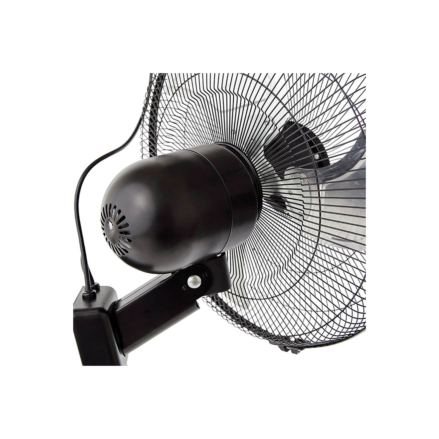 Active Air ACFW16HDB 16 Inch 3-Speed Metal Wall Mountable Oscillating Tilt Fan
