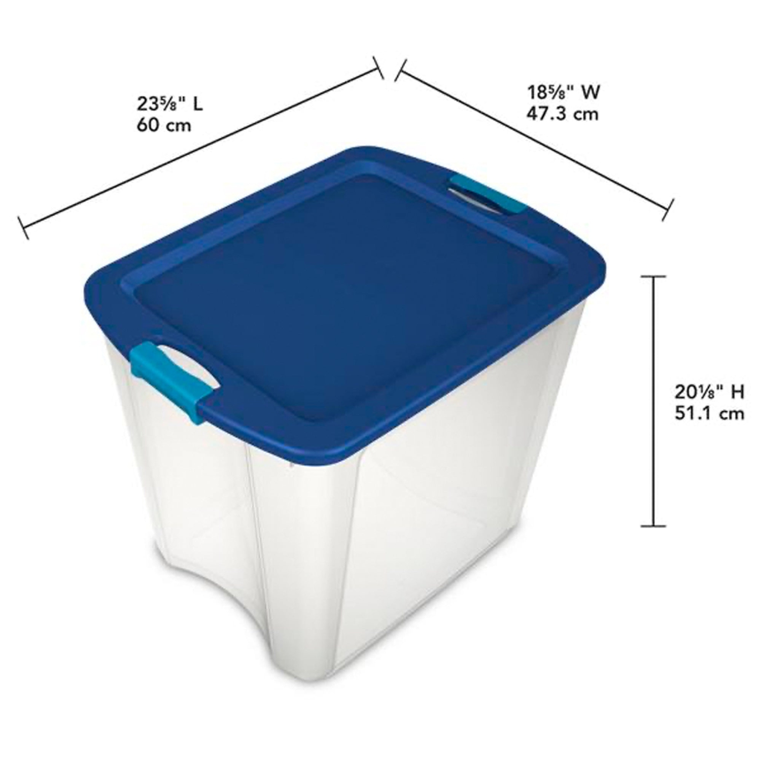 Sterilite – bac de rangement en plastique de 26 gallons, paq./12