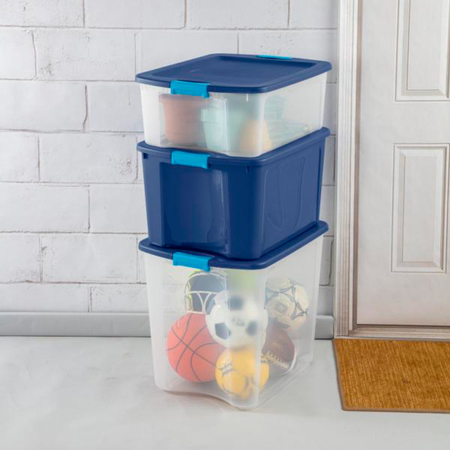 Sterilite – bac de rangement en plastique de 26 gallons, paq./12