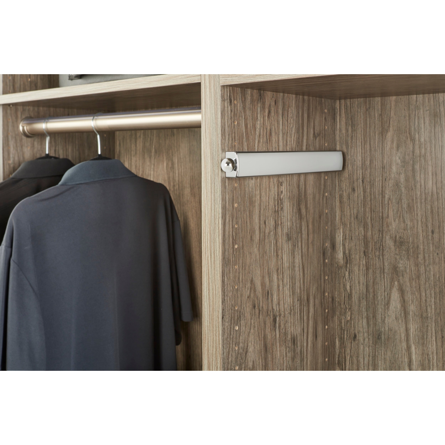 Rev-A-Shelf 14" Telescoping Closet Hanging Valet Rod, Chrome, CVLSL-14-CR-1