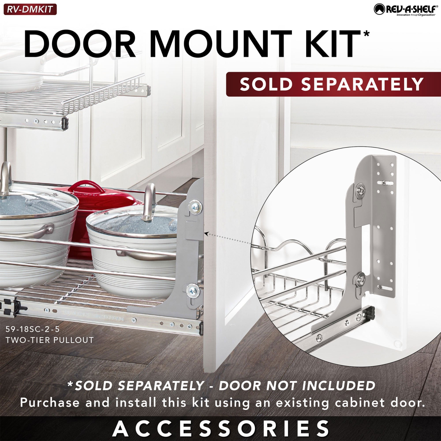 Meuble de rangement à tablette coulissante Rev-A-Shelf, 21 x 22 po, 5WB2-2122CR-1