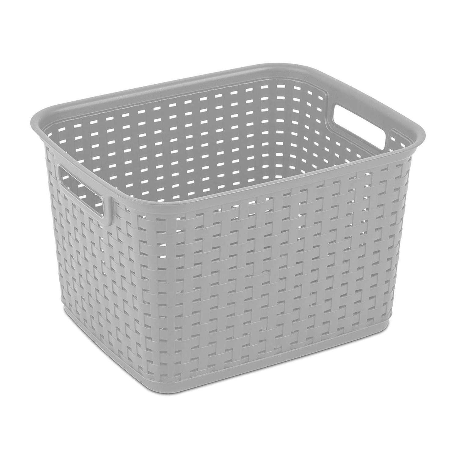 Sterilite – panier à linge en plastique tissé de 12736&nbsp;cm, gris