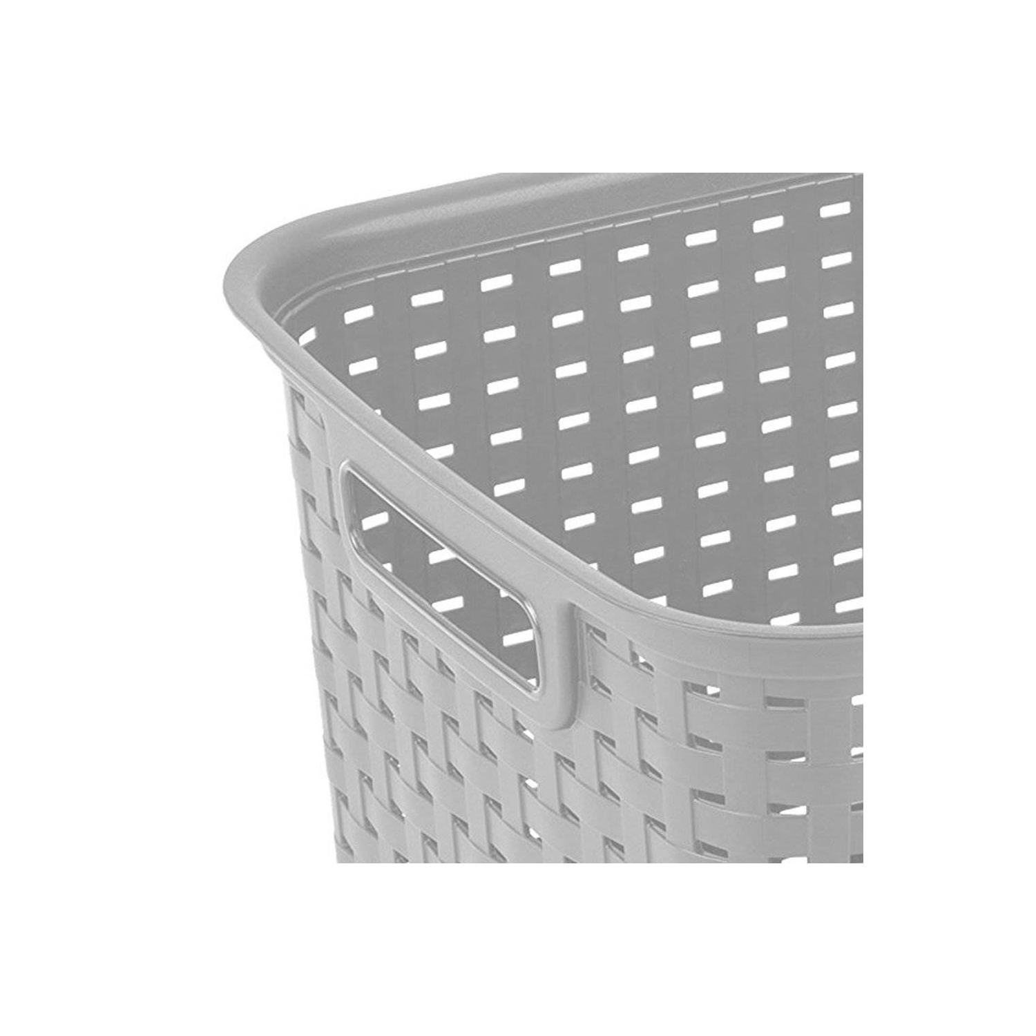 Sterilite – panier à linge en plastique tissé de 12736&nbsp;cm, gris