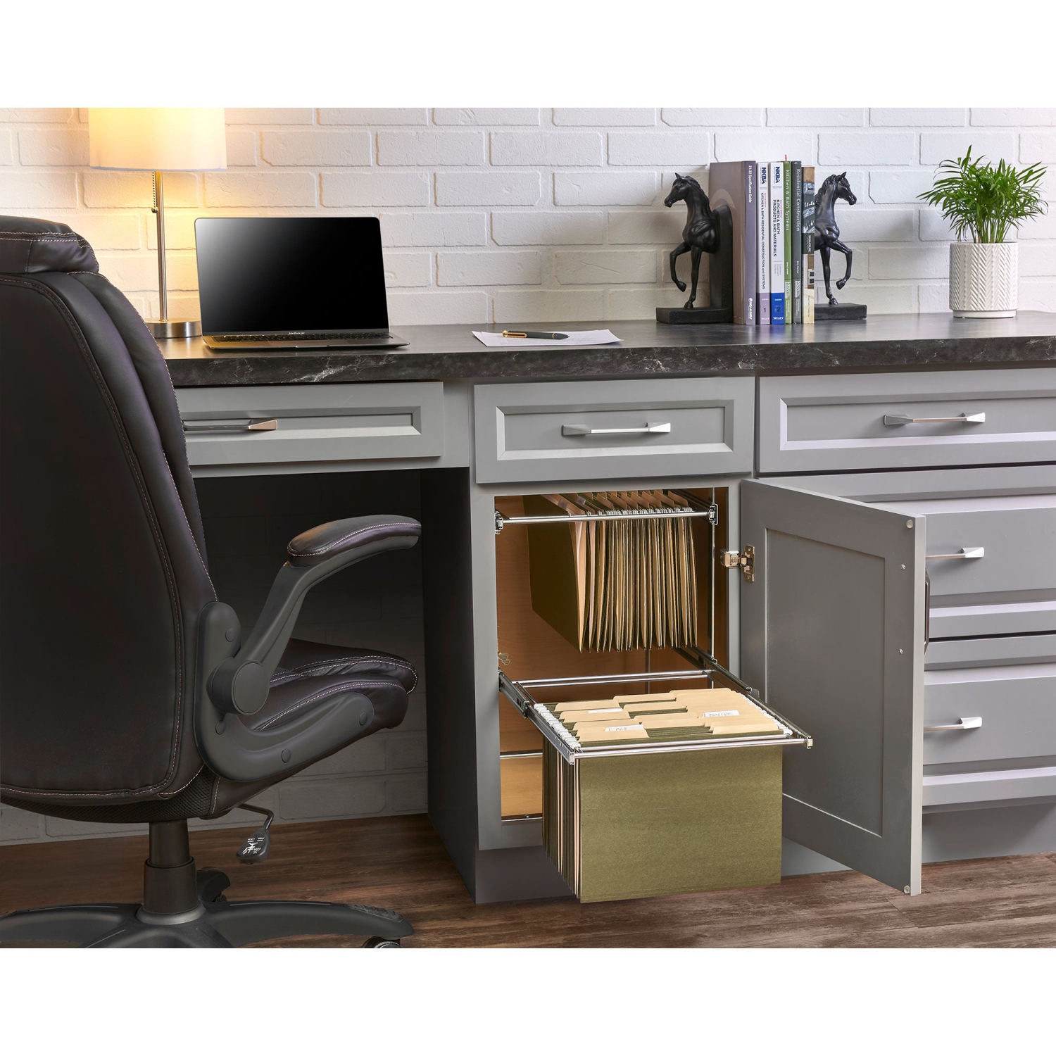 Rev-A-Shelf 2 14.5" Tier Base Cabinet File Drawer Organizer System, RAS-FD-KIT