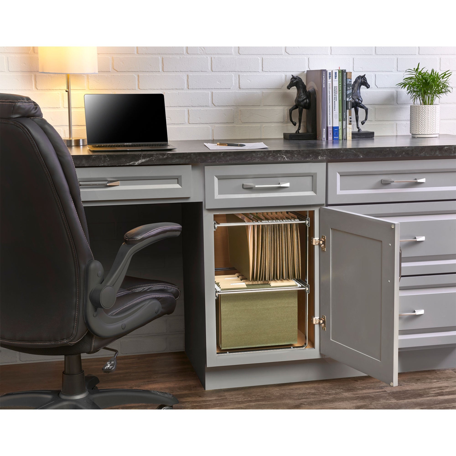 Rev-A-Shelf 2 14.5" Tier Base Cabinet File Drawer Organizer System, RAS-FD-KIT