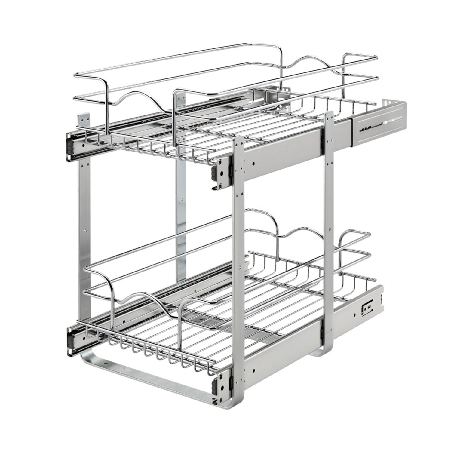 Rev-A-Shelf Kitchen Cabinet Pull Out Shelf Organizer, 12 x 18 In, 5WB2-1218CR-1