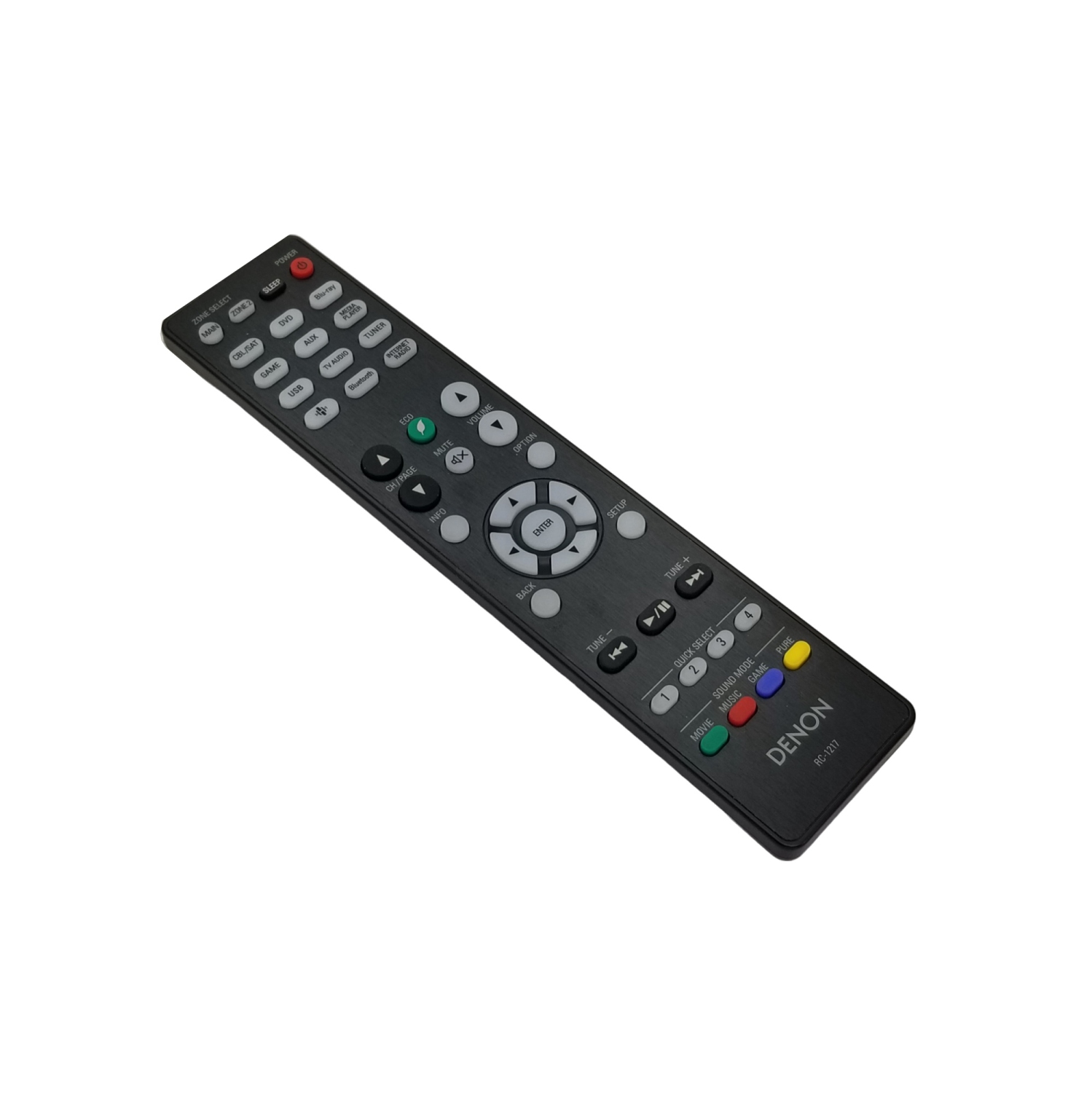 Récepteur AV réseau intégré RC-1217 de Denon, remis à neuf, télécommande d'origine