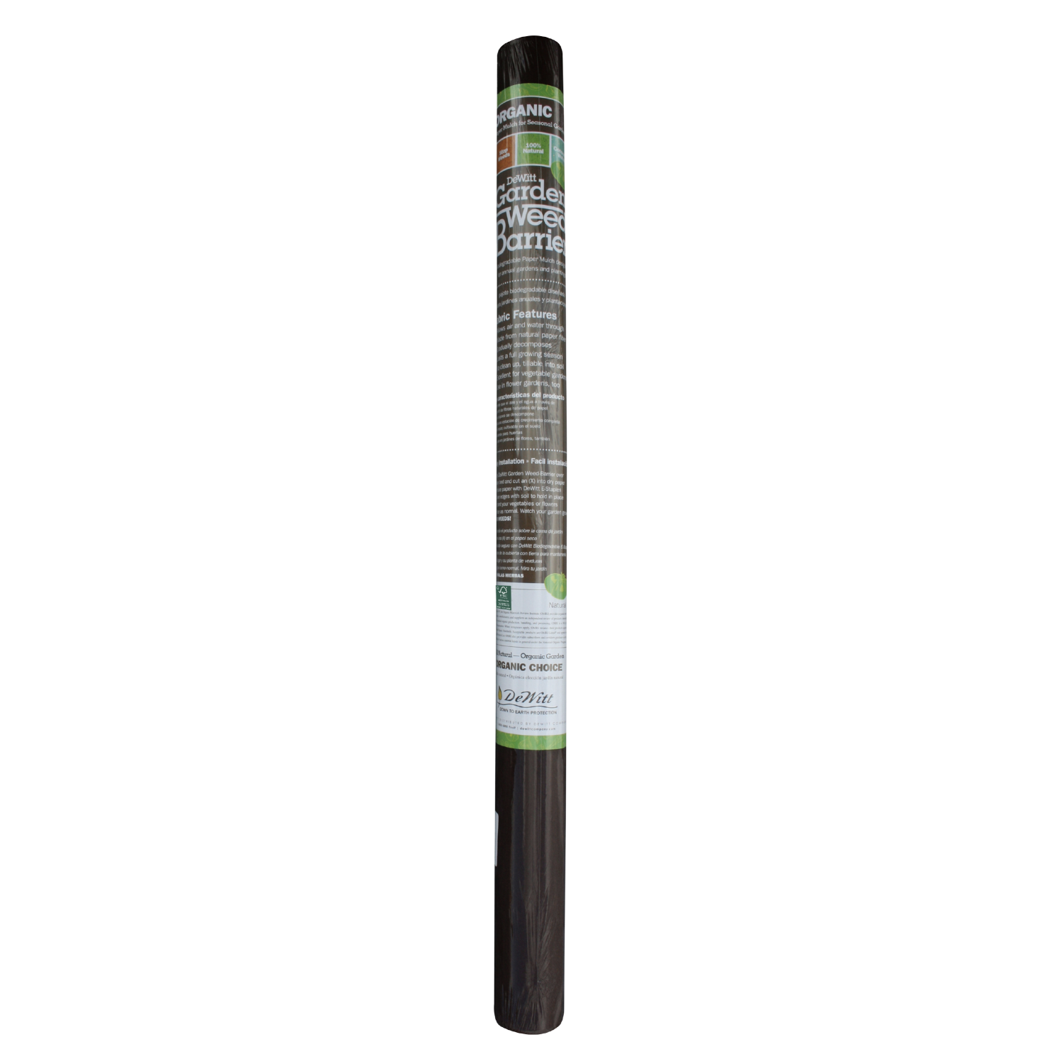 DeWitt – barrière de protection contre les mauvaises herbes de jardin biodégradable à rouleau de papier naturel de NAT3300 3 x 300 pi