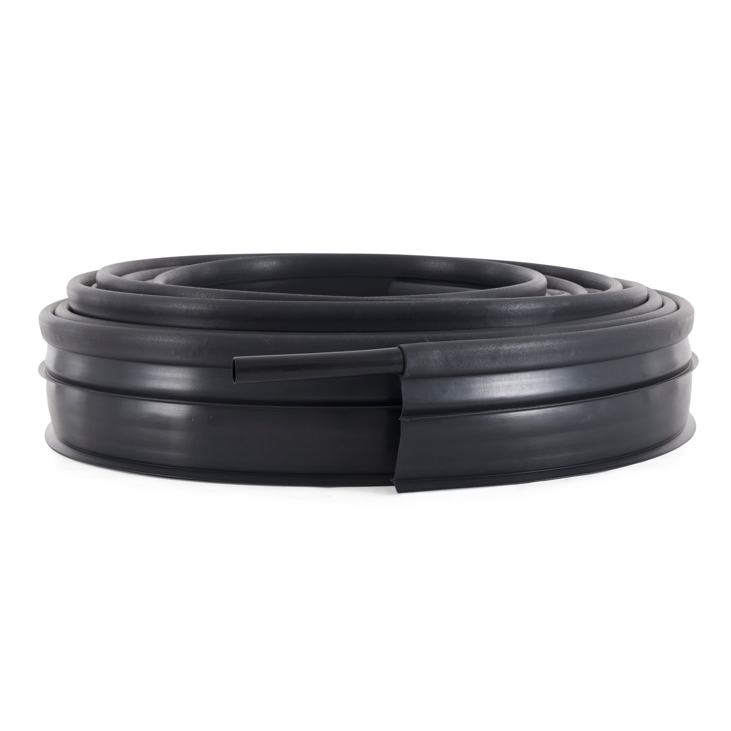 Suncast Professional Grade Dig In 60 Foot Resin Landscape Edging Roll, Black