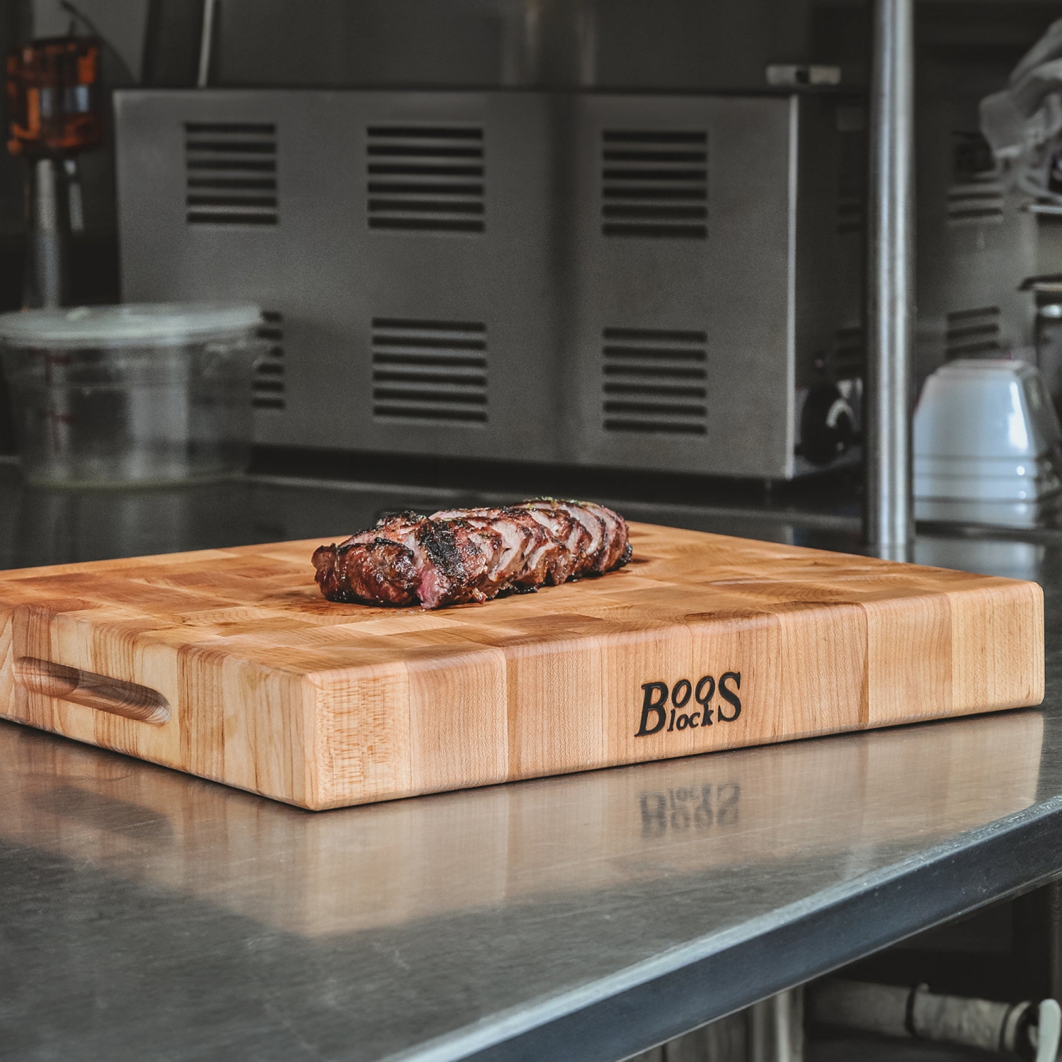 John Boos – petite planche à découper en bois d’érable pour cuisine, 12 x 12 x 3 po