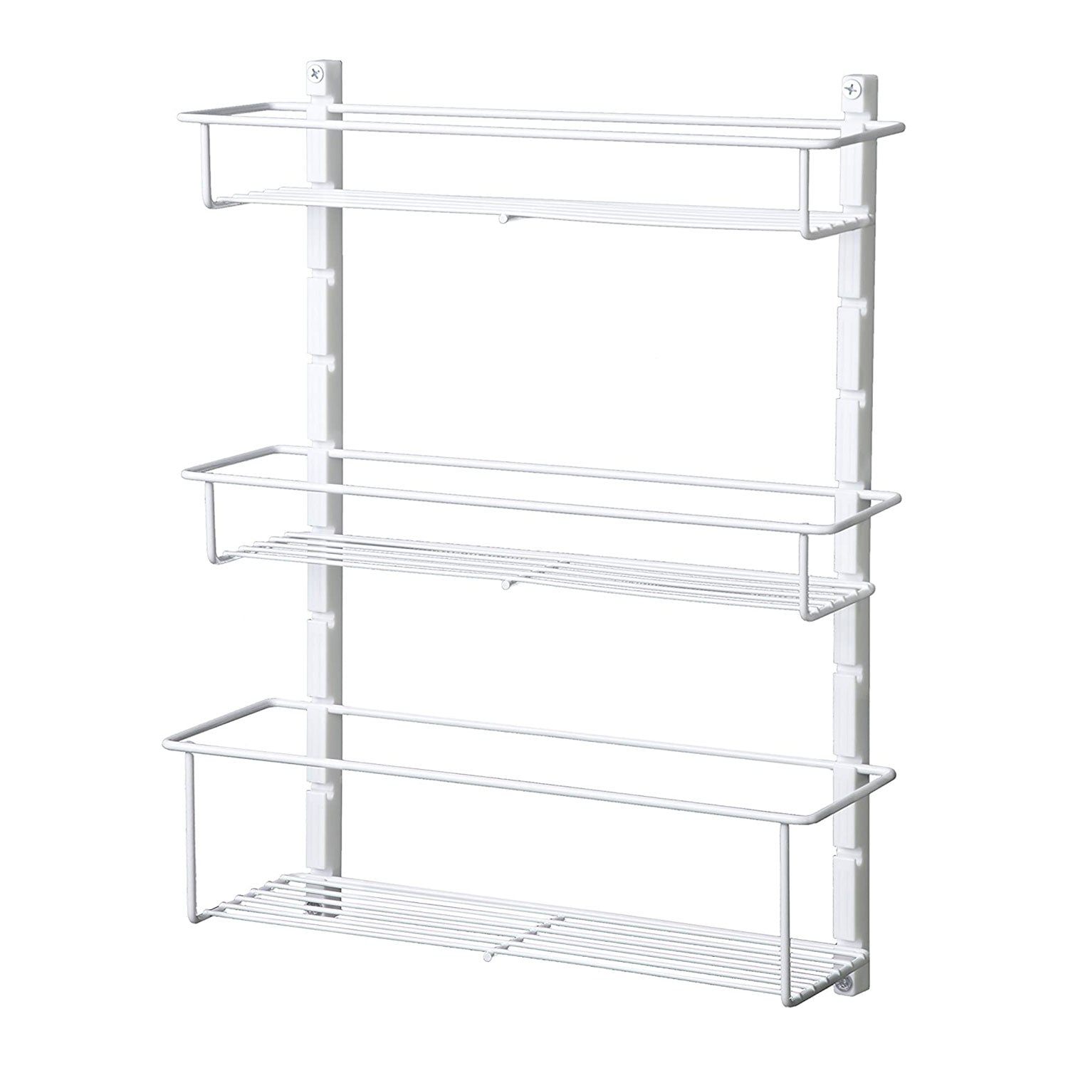 ClosetMaid Adjustable 3 Shelf Spice Rack for Cabinet/Wall Mount, White