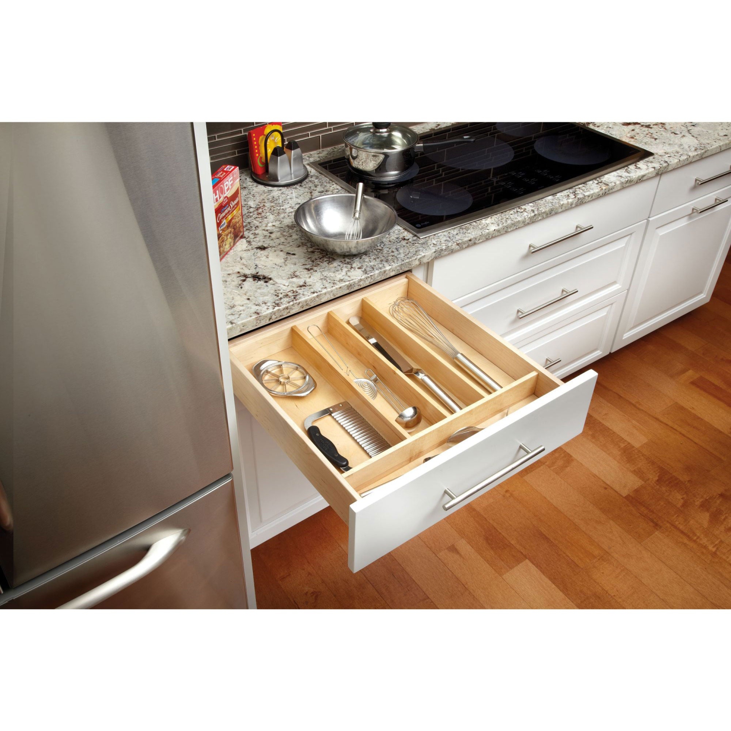 Rev-A-Shelf – Porte-tiroir de rangement en bois, 23,98' x 21,97'', 4WUT-3