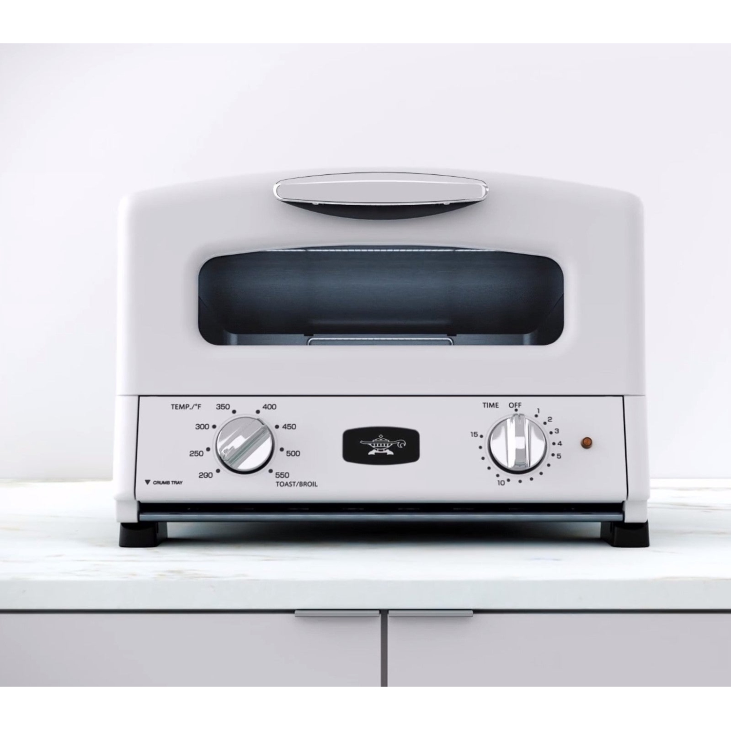 Sengoku – Four grille-pain de comptoir HeatMate à technologie graphite, blanc coquille d'oeuf