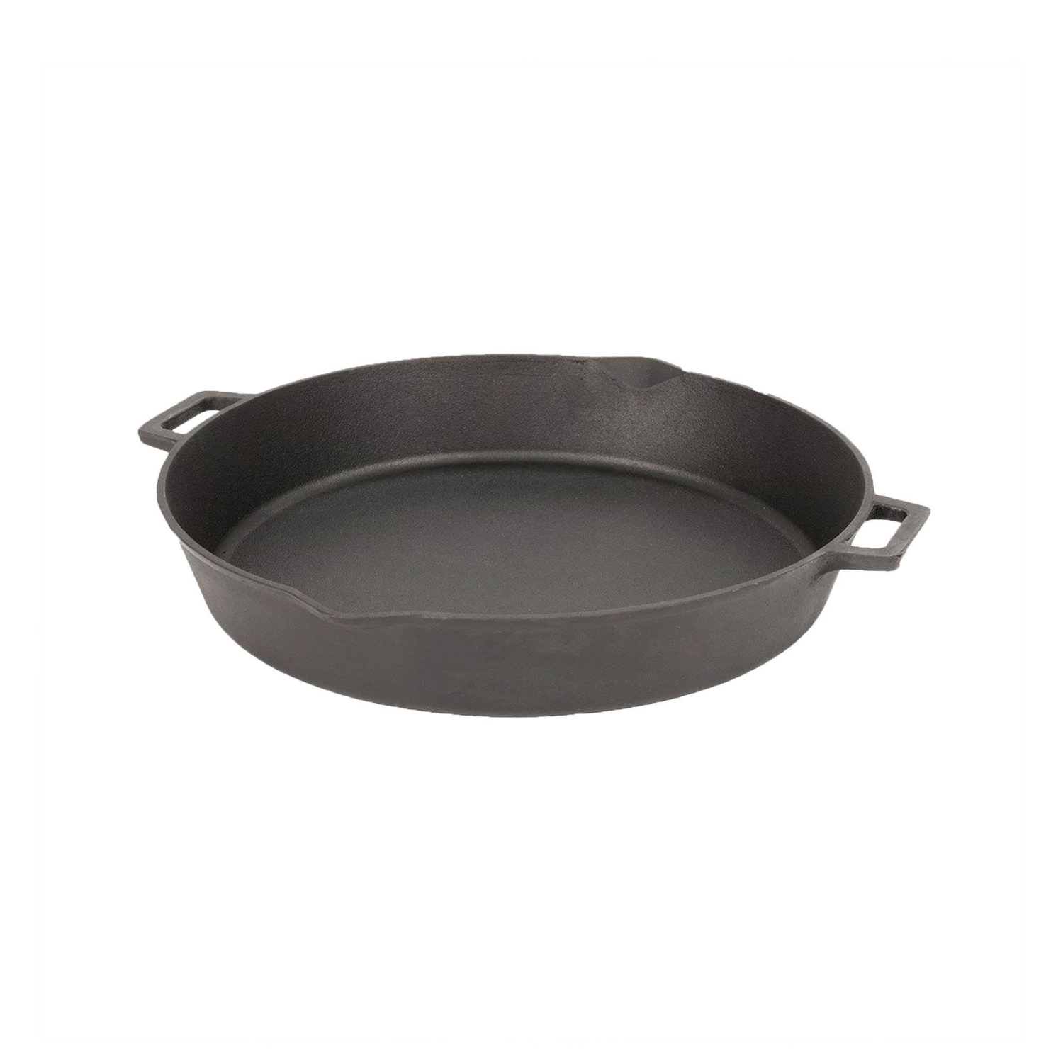 Bayou Classic 16 Inch Oven Safe Cast Iron Skillet Cooking Pot, Black