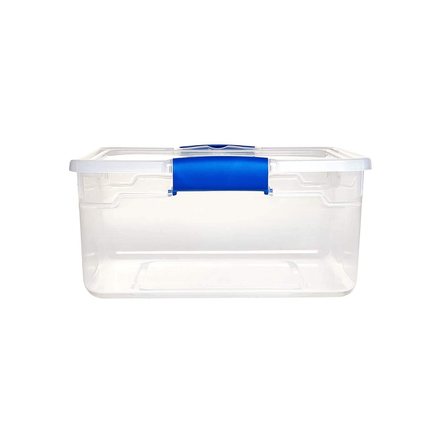 Homz 15.5 Quart Heavy Duty Clear Plastic Stackable Storage Containers, 16 Pack