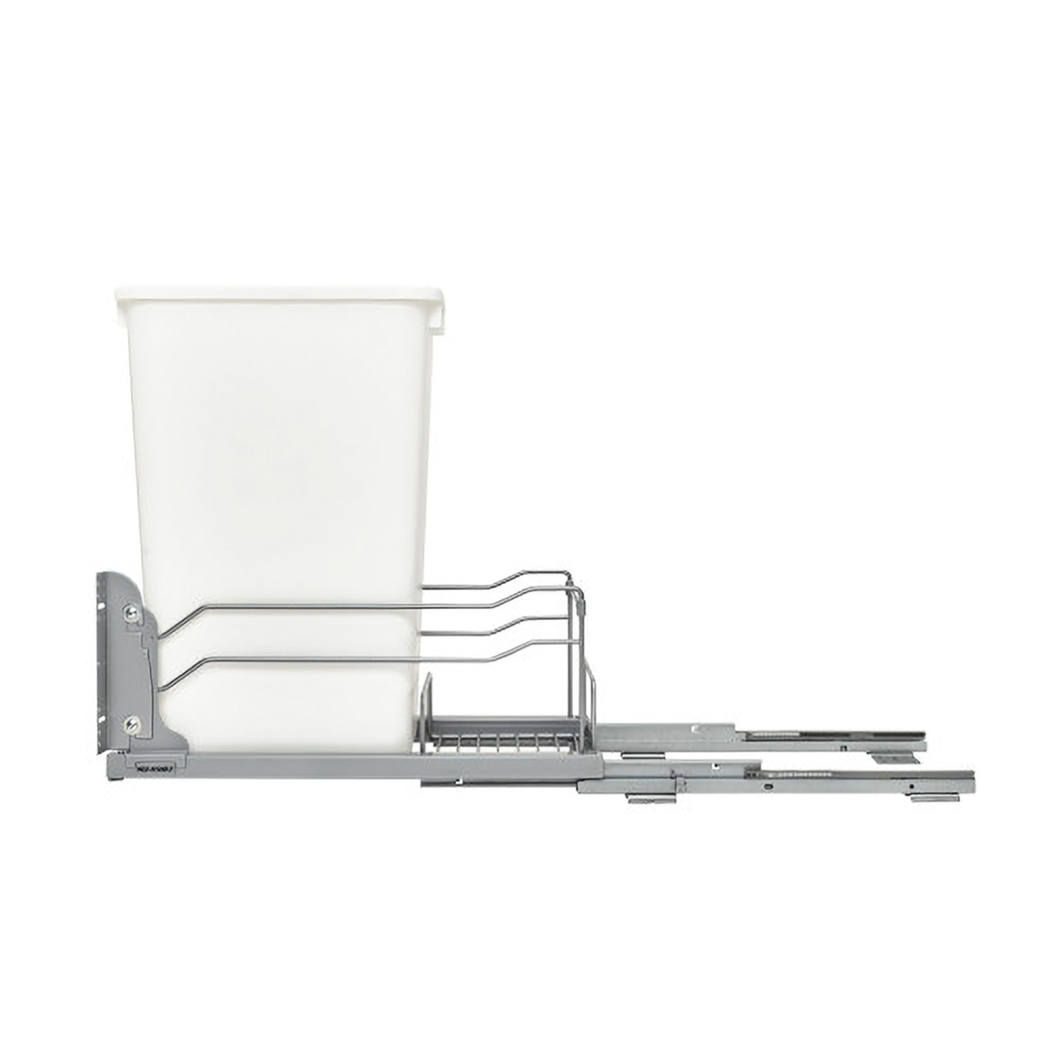 50 qt de poubelle de cuisine rétractable Rev-A-Shelf. Avec fermeture en douceur, 53RD-1550SCDM-111