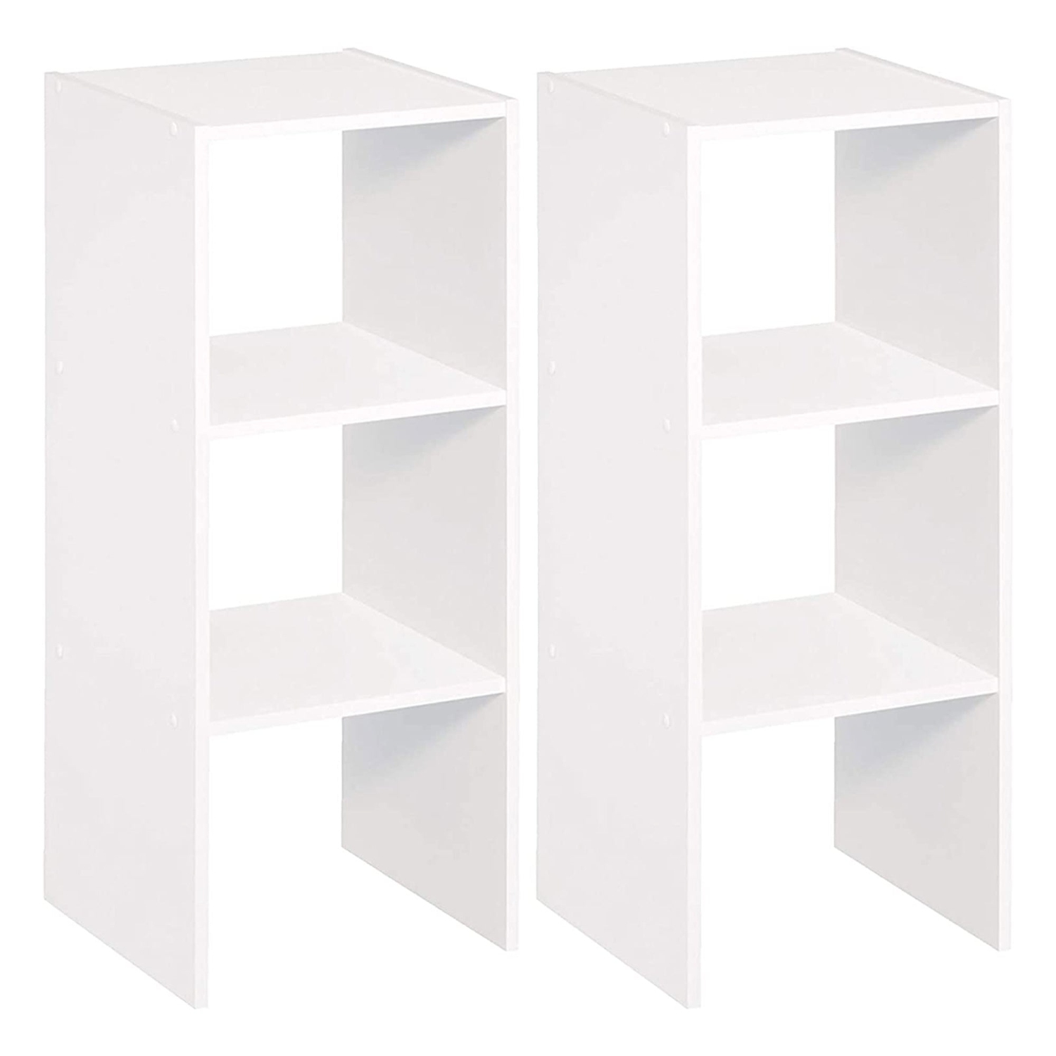 ClosetMaid Decorative Home Stackable 2-Cube Organizer Storage, White