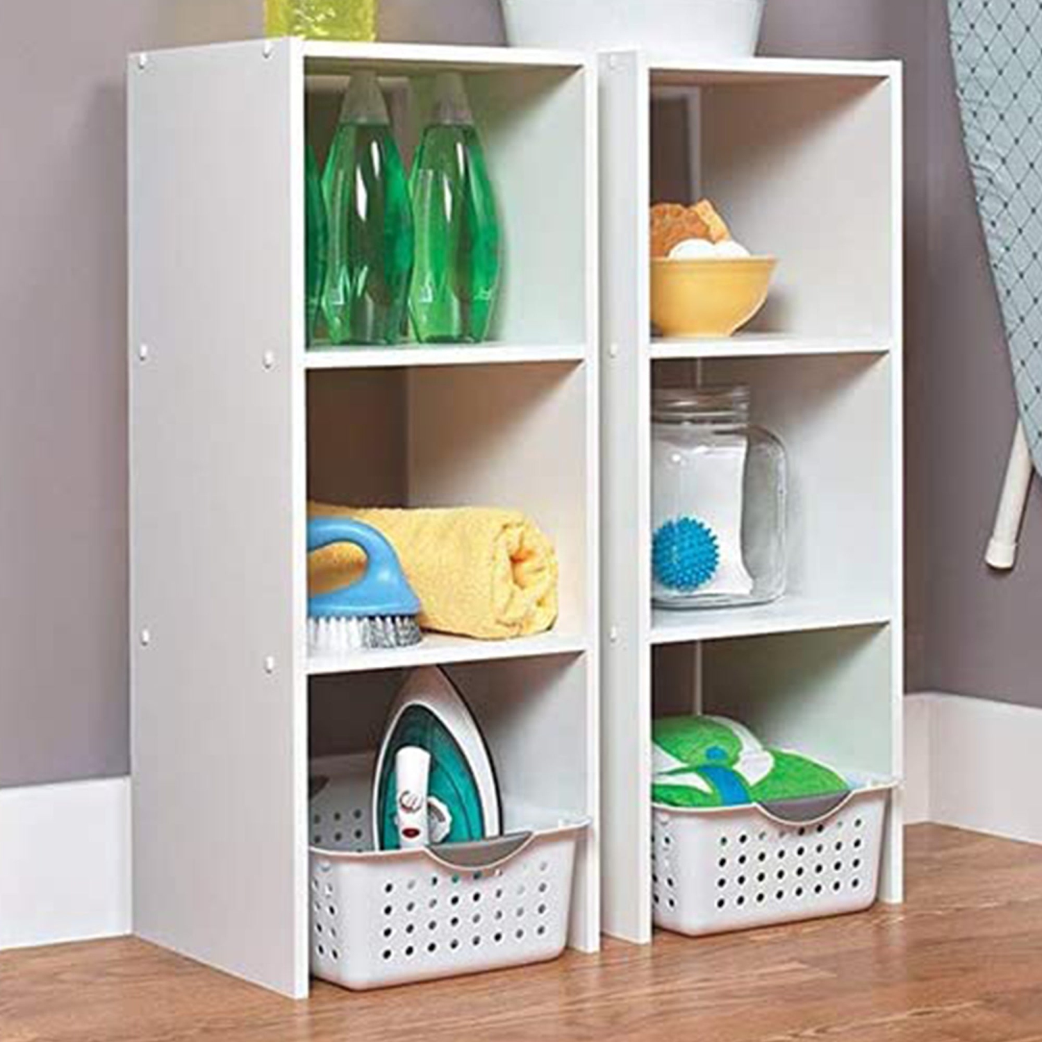 ClosetMaid Decorative Home Stackable 2-Cube Organizer Storage, White