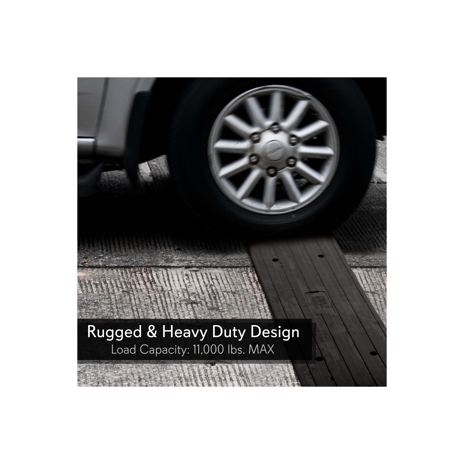 Car/Truck Curb Ramp - Driveway Rubber Threshold Car Curb-Side Bridge